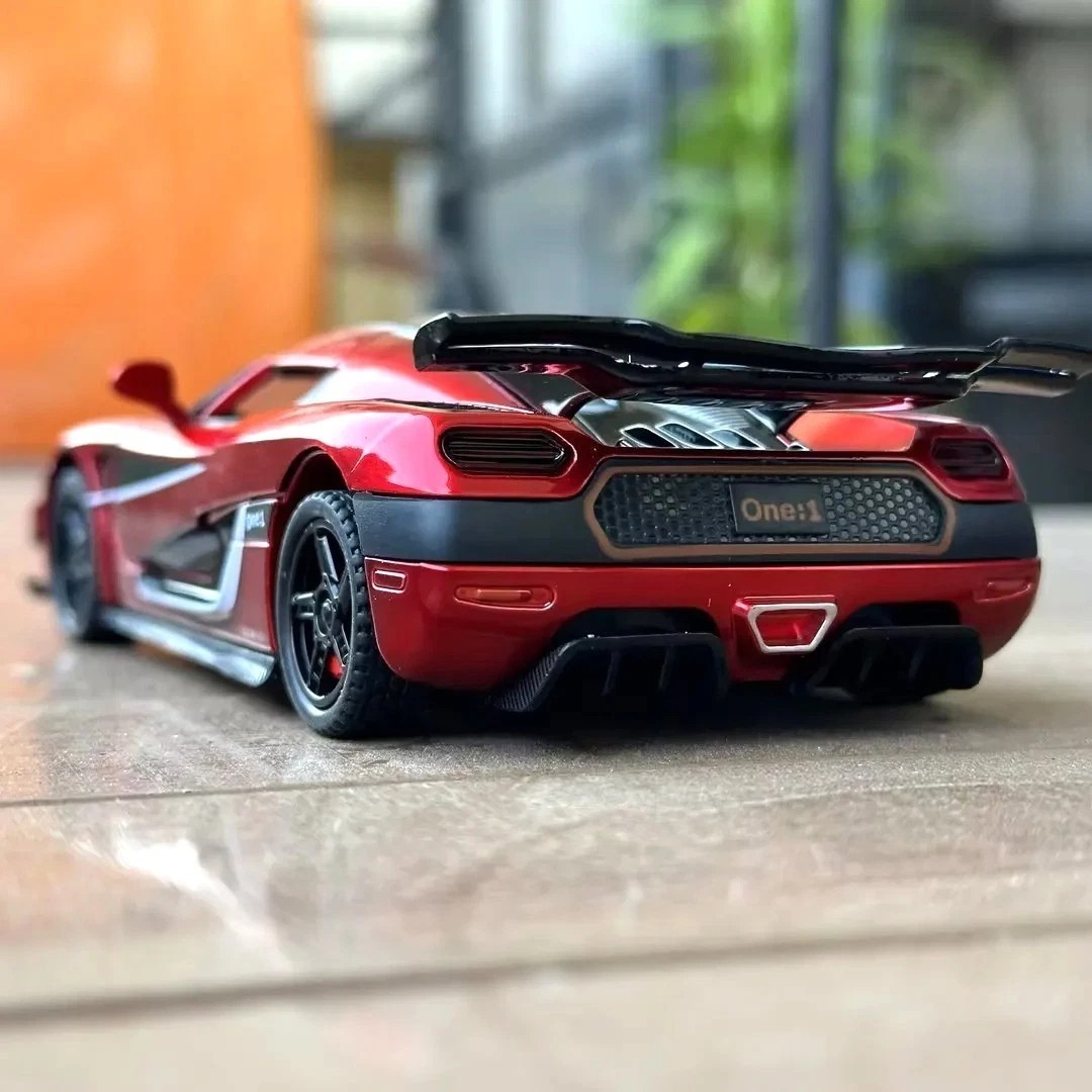 1:32 ONE-1 Alloy Diecast Model Car – Light Sound Toy Supercar Gift