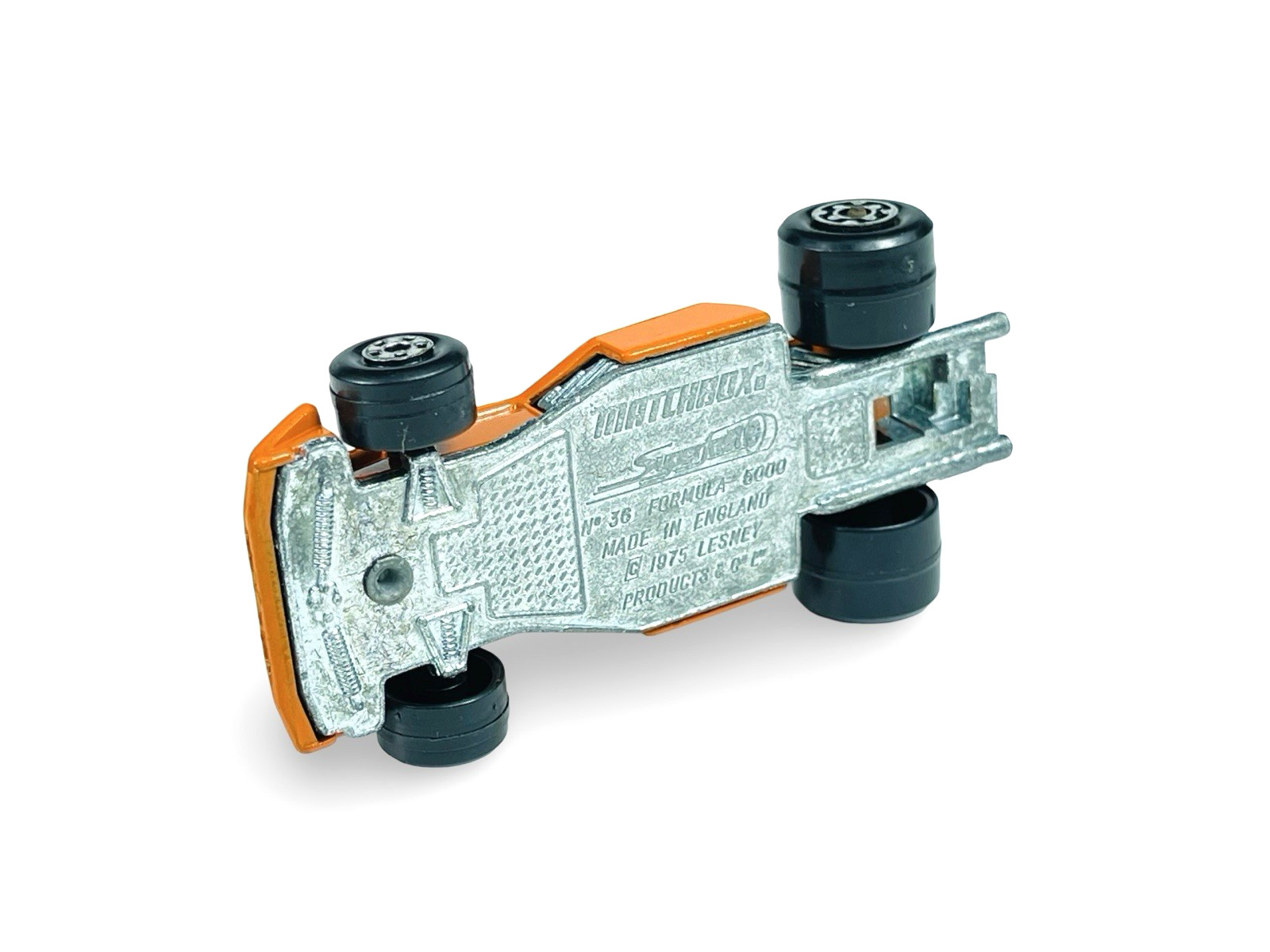 Matchbox Lesney Superfast MB36 Orange Formula 5000 w/J Box