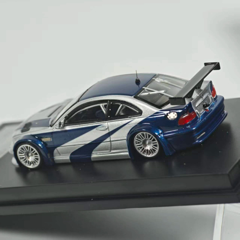 MJ 1:64 BMW M3 GTR NSF Need for Speed Diecast Coating Alloy Car Model Gift Home