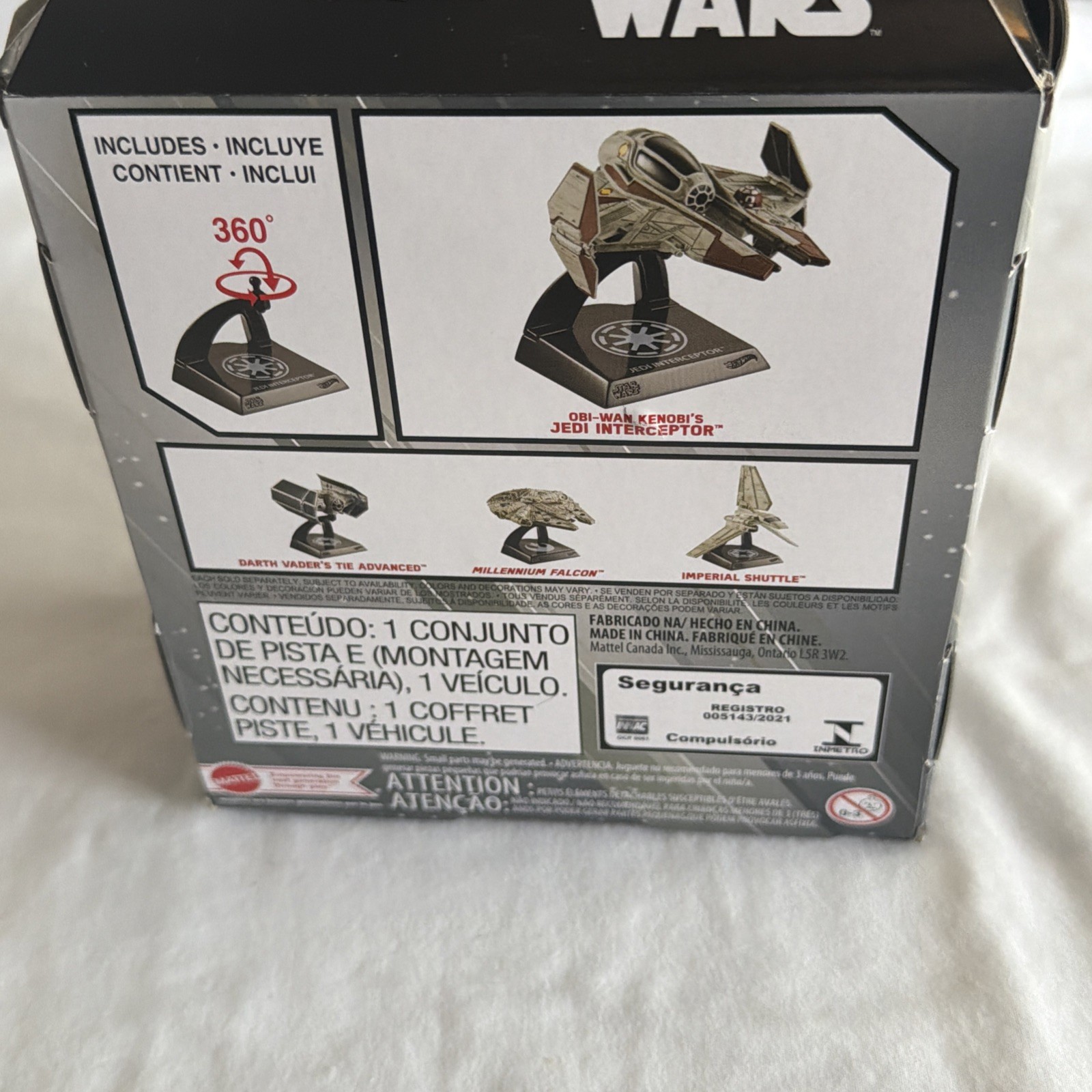 Hot Wheels Star Wars Starships Select Obi-Wan Kenobi Jedi Interceptor New