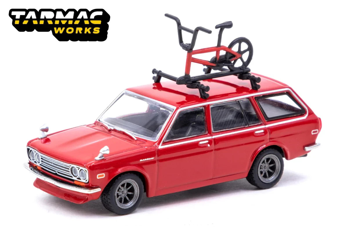 Tarmac Datsun 510 Bluebird Wagon With Bicycle 1:64 Scale Brand New in Box