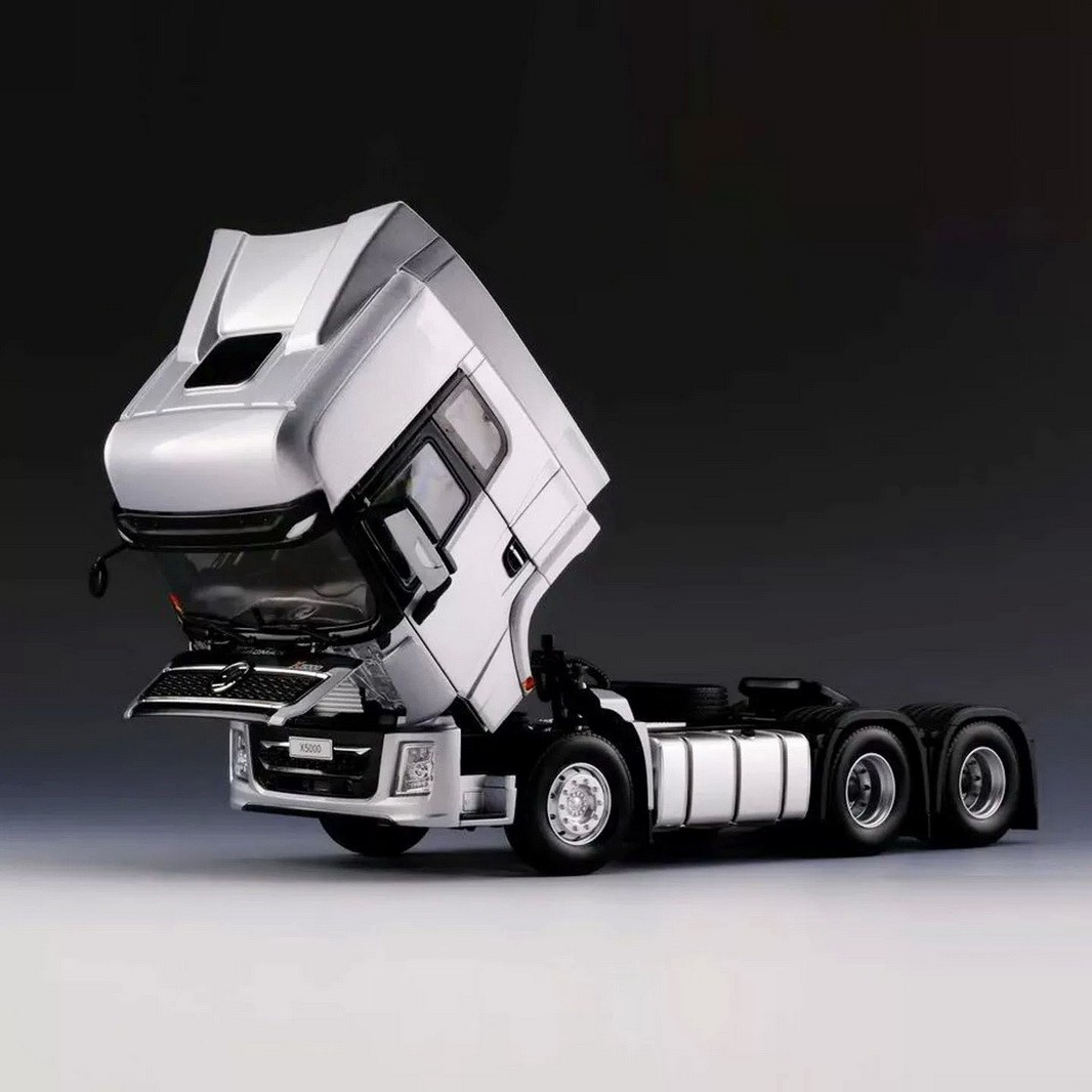 1/24 Scale SHACMAN X5000 Truck Silver Diecast Car Model Toy Collection Gift