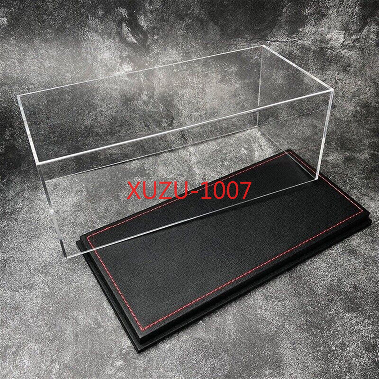 Diorama Acrylic Display Case Show Case With PU Leather Base For 1/18 Car Model