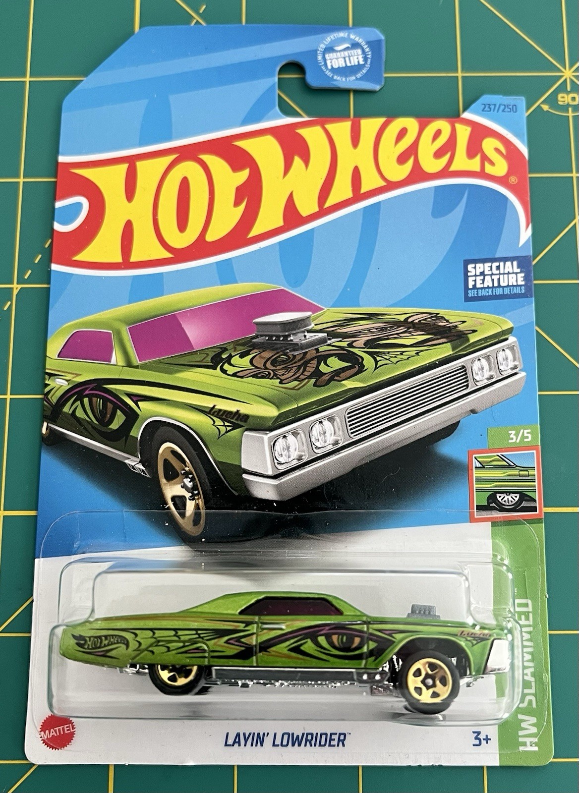 LOT OF 2 – 2022 & 2023 HOT WHEELS LAYIN’ LOWRIDER BASED ON 1960s CHEVY IMPALA