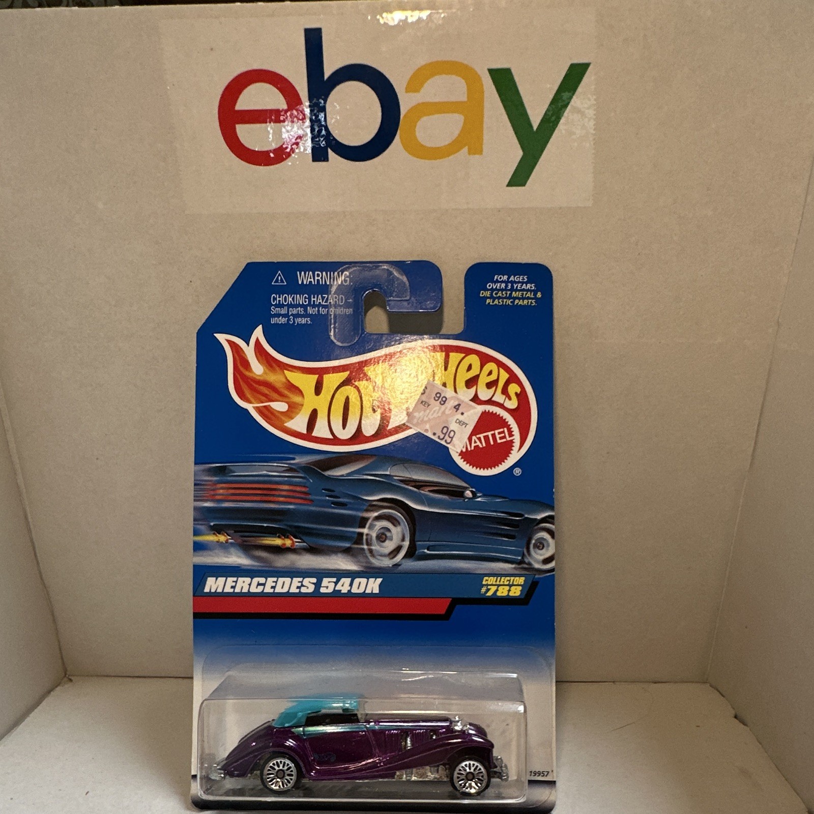 Hot Wheels Collector Mercedes-Benz 540K Purple/Blue 1:64 Diecast Unopened