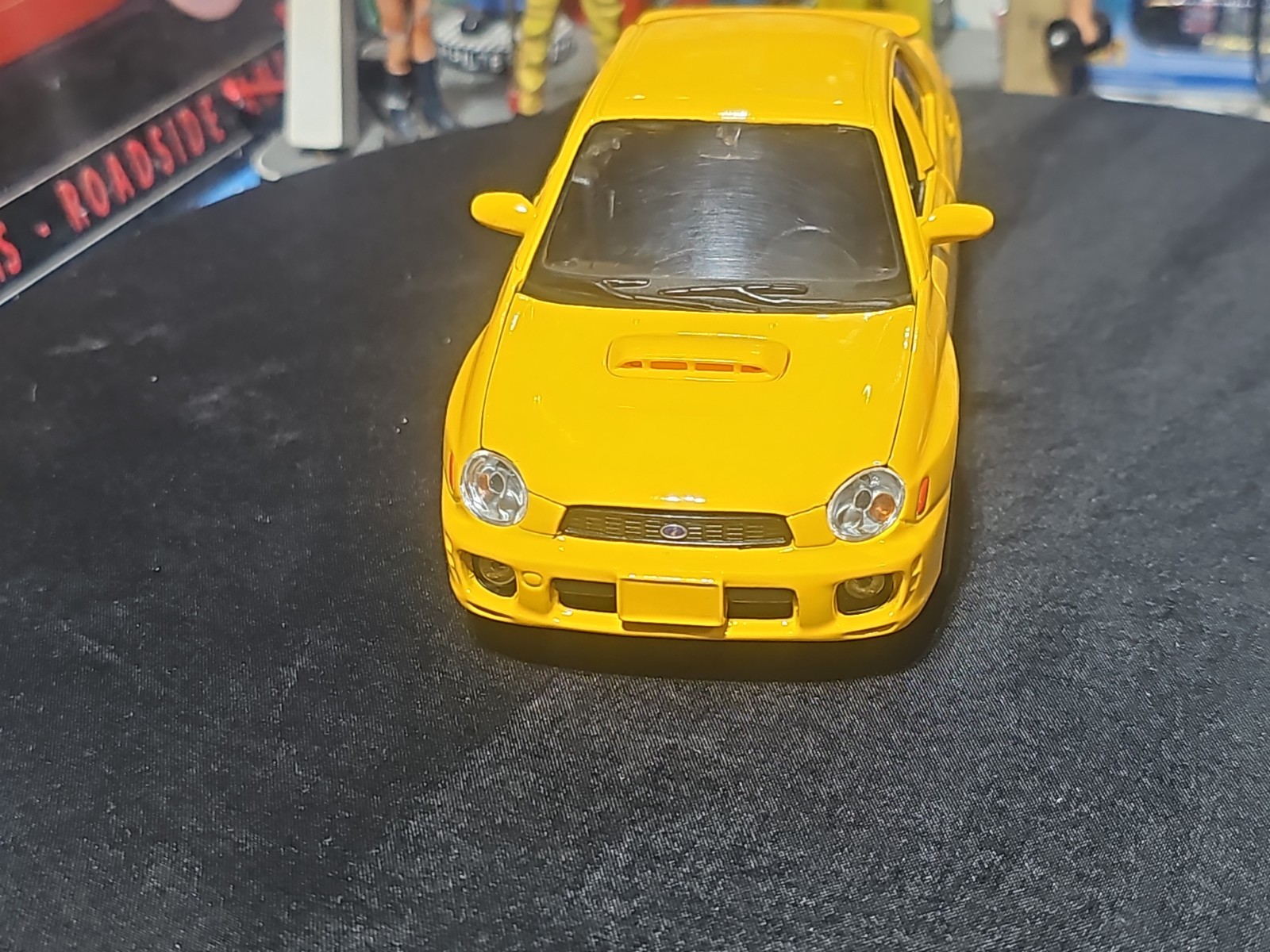 VINTAGE Maisto Subaru Impreza WRX 1/24 Scale YELLOW BEAUTIFUL NICE CAR 🚗