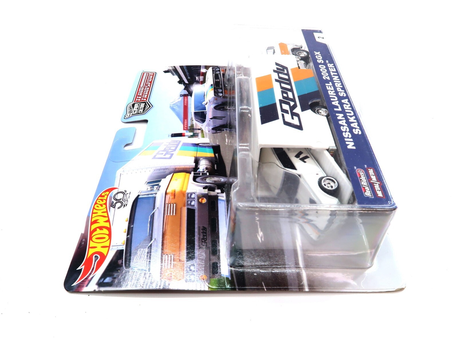 Hot Wheels NISSAN LAUREL 2000 SGX SAKURA SPRINTER 2018 Greddy Team Transport