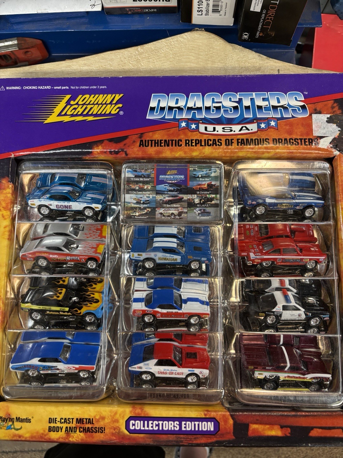 JOHNNY LIGHTNING DRAGSTERS USA DIE CAST 11 CAR SET COLLECTORS EDITION 1996