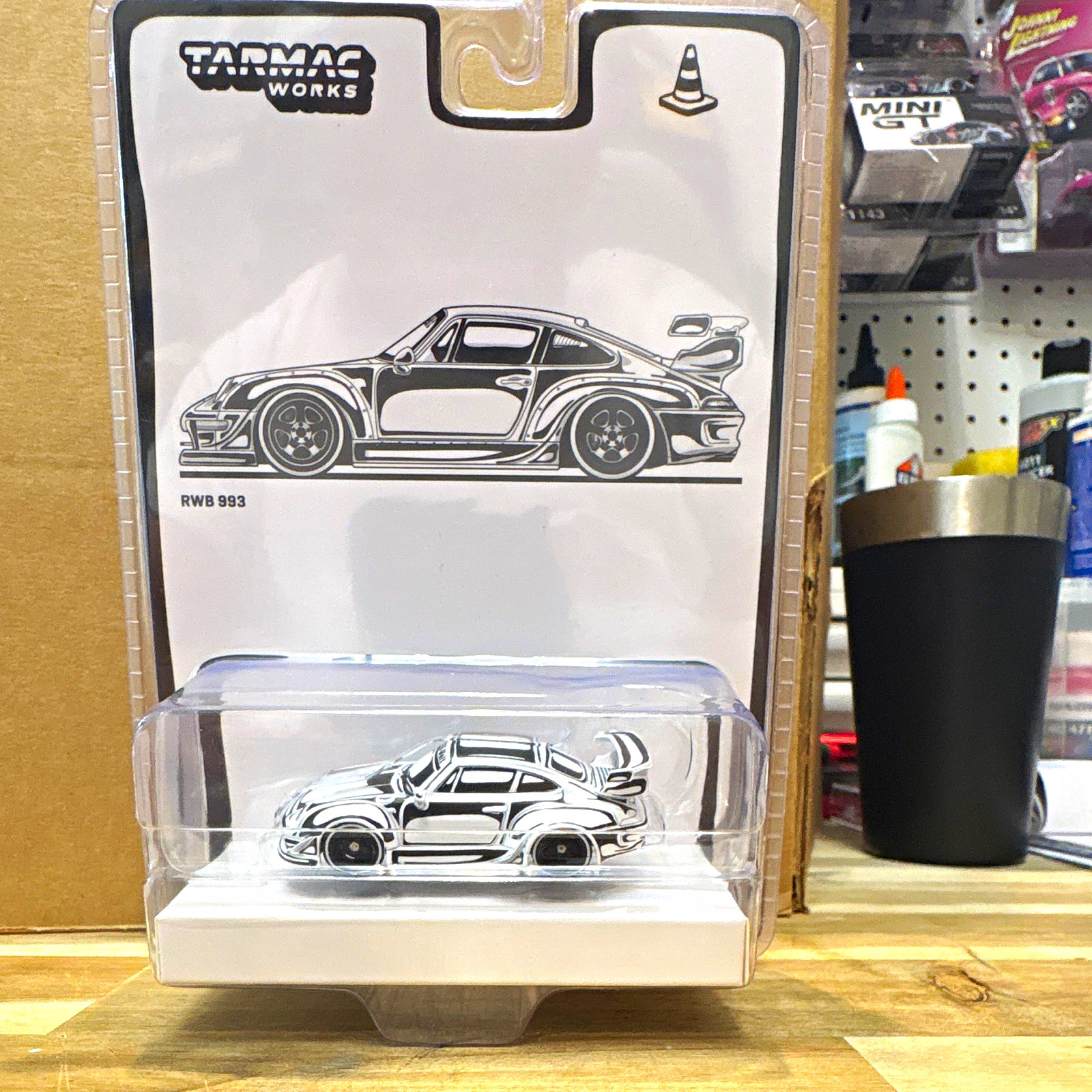 Tarmac Works HOBBY64 RWB 993 Porsche 1:64 Black/White Diecast Unopened