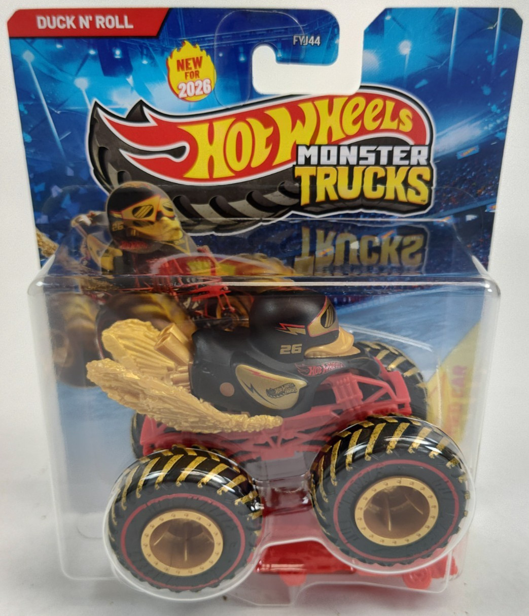 Treasure Hunt Hot Wheels Monster Trucks 2026 Duck N’ Roll Die-Cast Metal Body