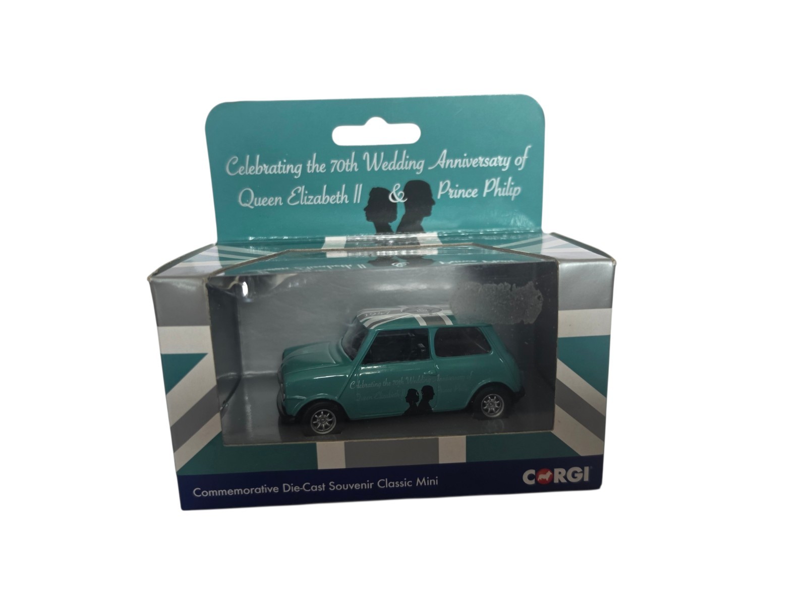 Corgi CC82108 The Classic Mini 1:36 Scale Model 70th Royal wedding Anniversary