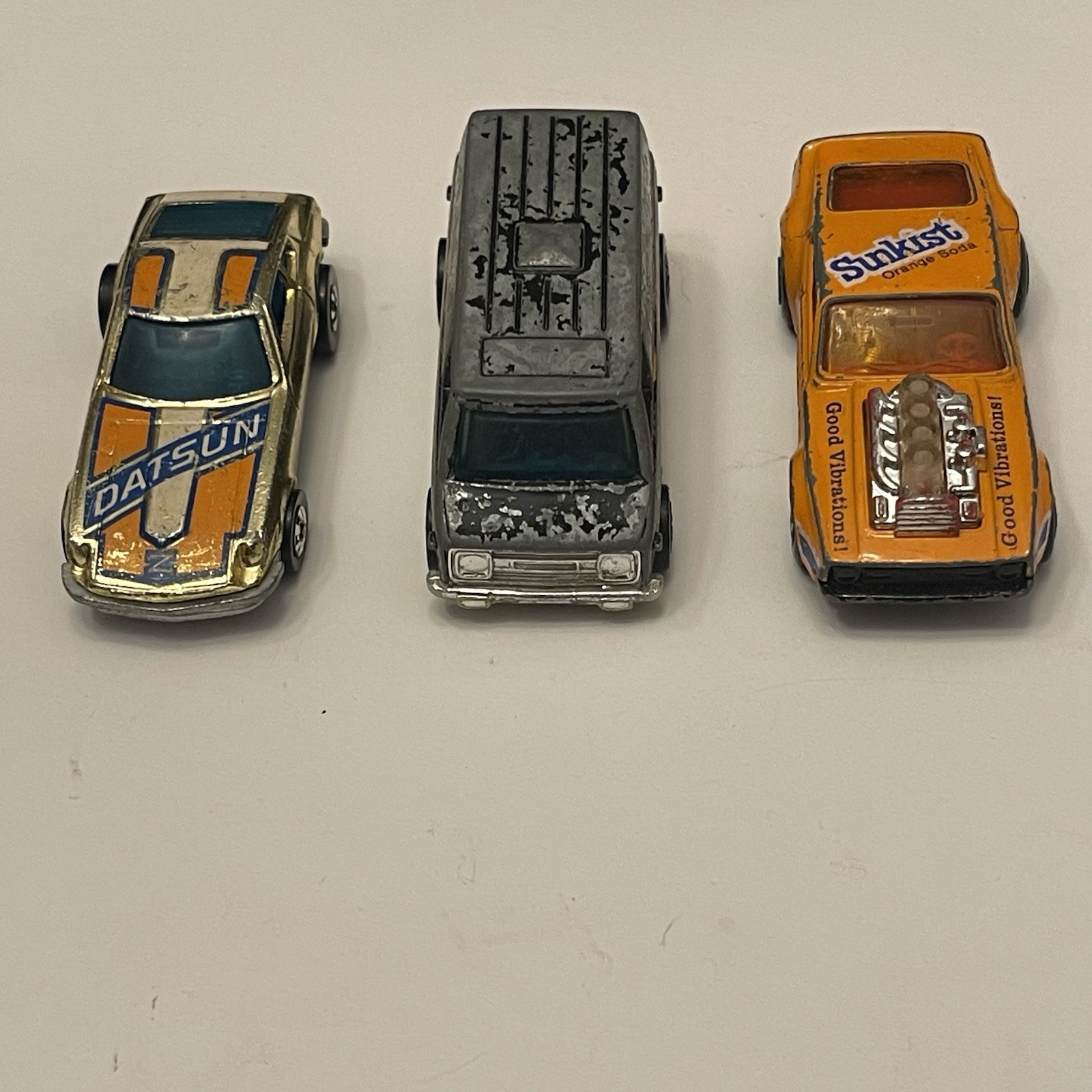 VTG Hot Wheels Matchbox Z Whiz Redline Van Sunkist Piston Popper
