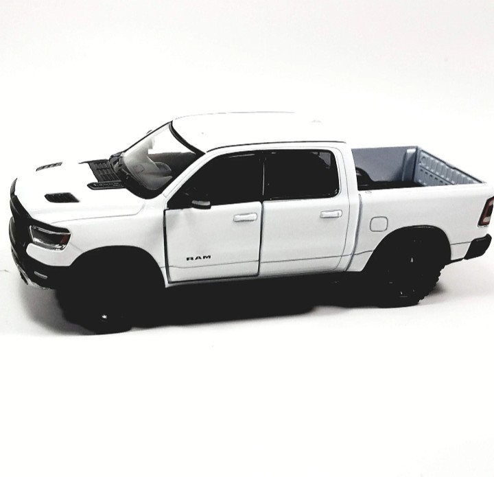⚪5413D Kinsmart 1:46 Scale 2019 Dodge Ram 1500 Diecast Pickup Truck – White