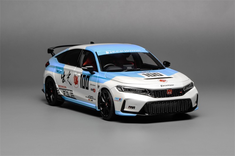 MH 1/18 Honda Civic Type R FL5 Idemitsu Limited 499 Diecast Model Car Blue/Red