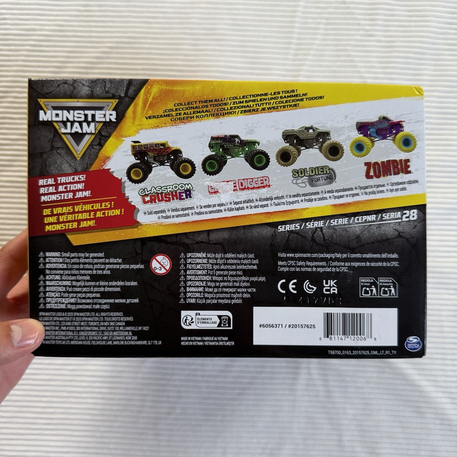 2026 Spin Master Series 28 Classroom Crusher 1:24 Scale Monster Truck NIB