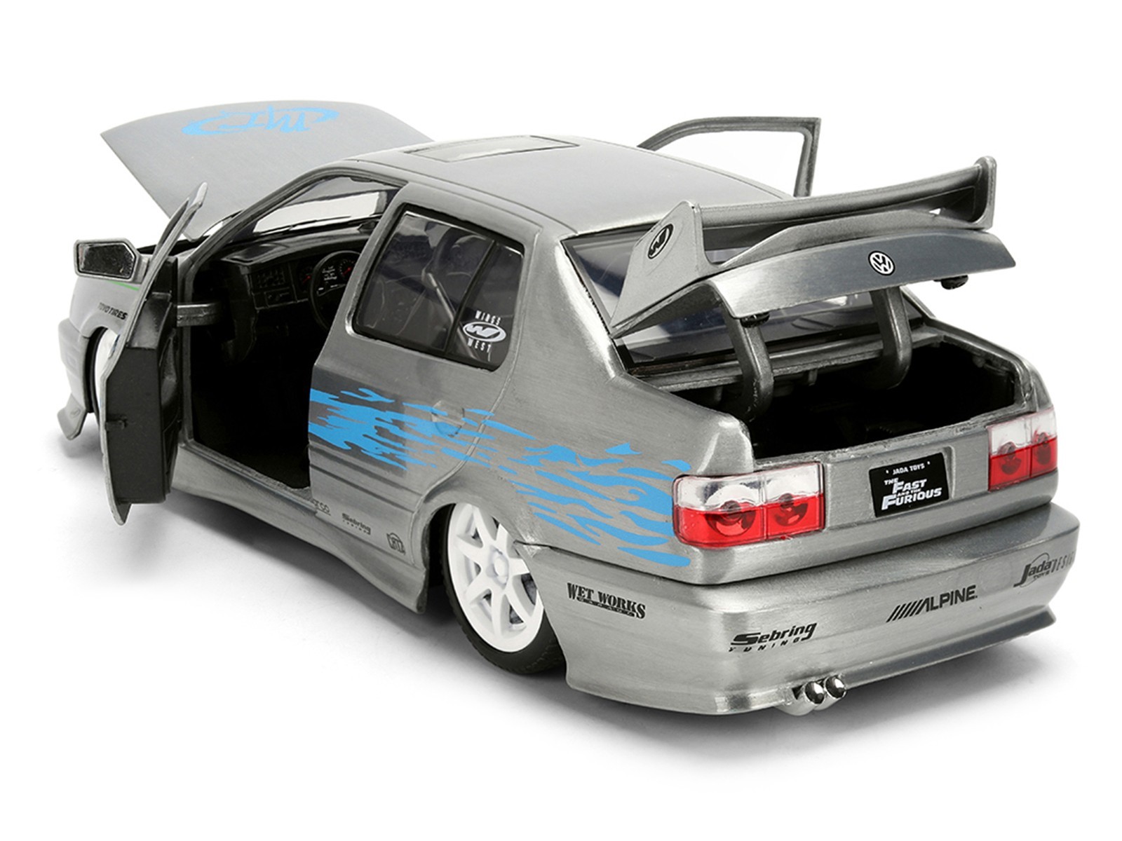 VOLKSWAGEN JETTA COLOR BRUSH “FAST & FURIOUS 25 YEARS” 1/24 MODEL BY JADA 37820