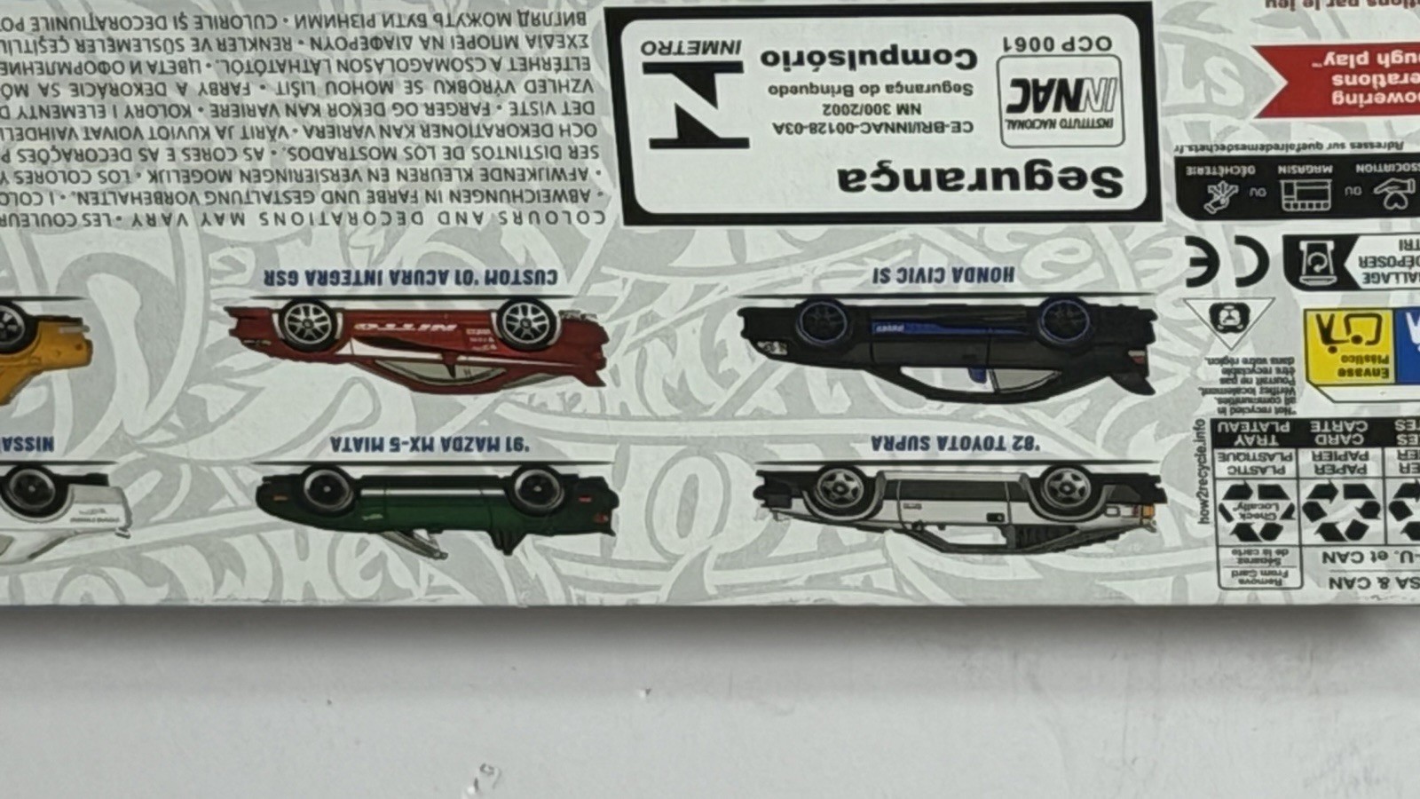Hot Wheels Silver Series 6 Pack JDM Set Toyota Supra Nissan Skyline Honda Civic