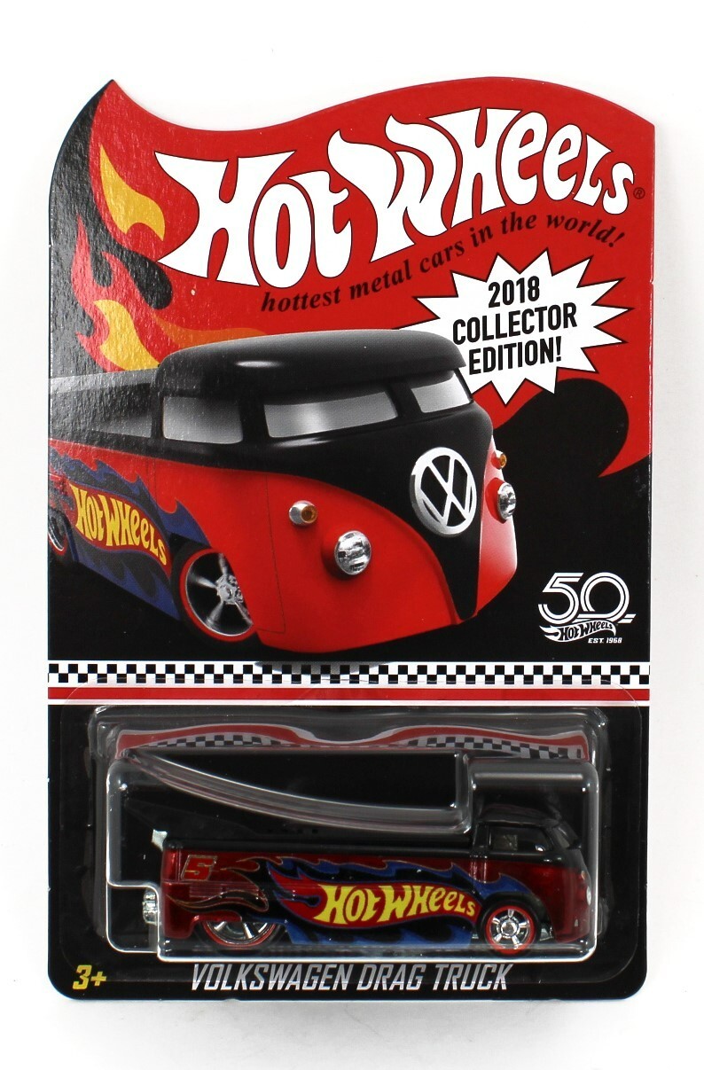 HOT WHEELS 2018 Collector Edition = Volkswagen VW Drag Truck *NEW IN PROTECTO*