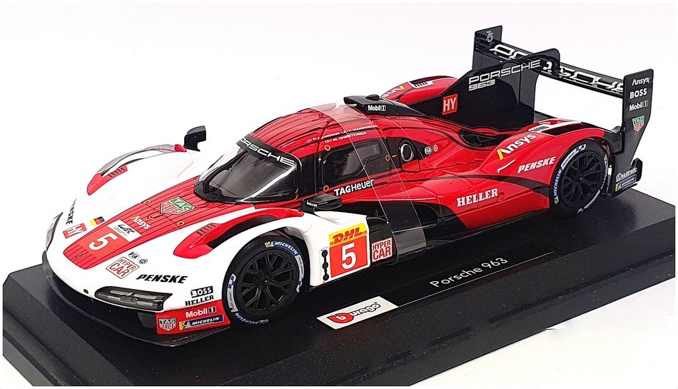 Burago 1/24 Scale 18-28022 – Porsche 963 FIA WEC Championship #5 Penske