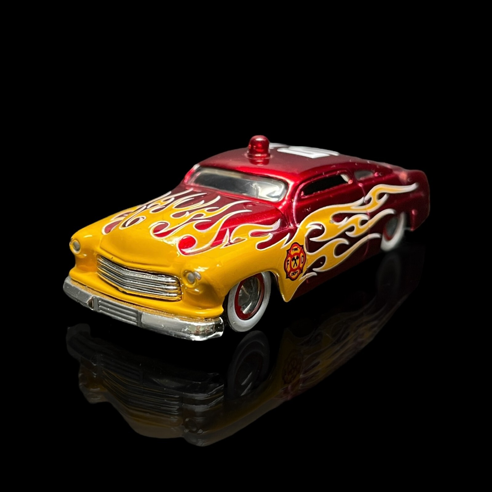 ’51 Mercury Lead Sled Fire Dept. 1/64 Scale Premium Diecast w/ RR’s