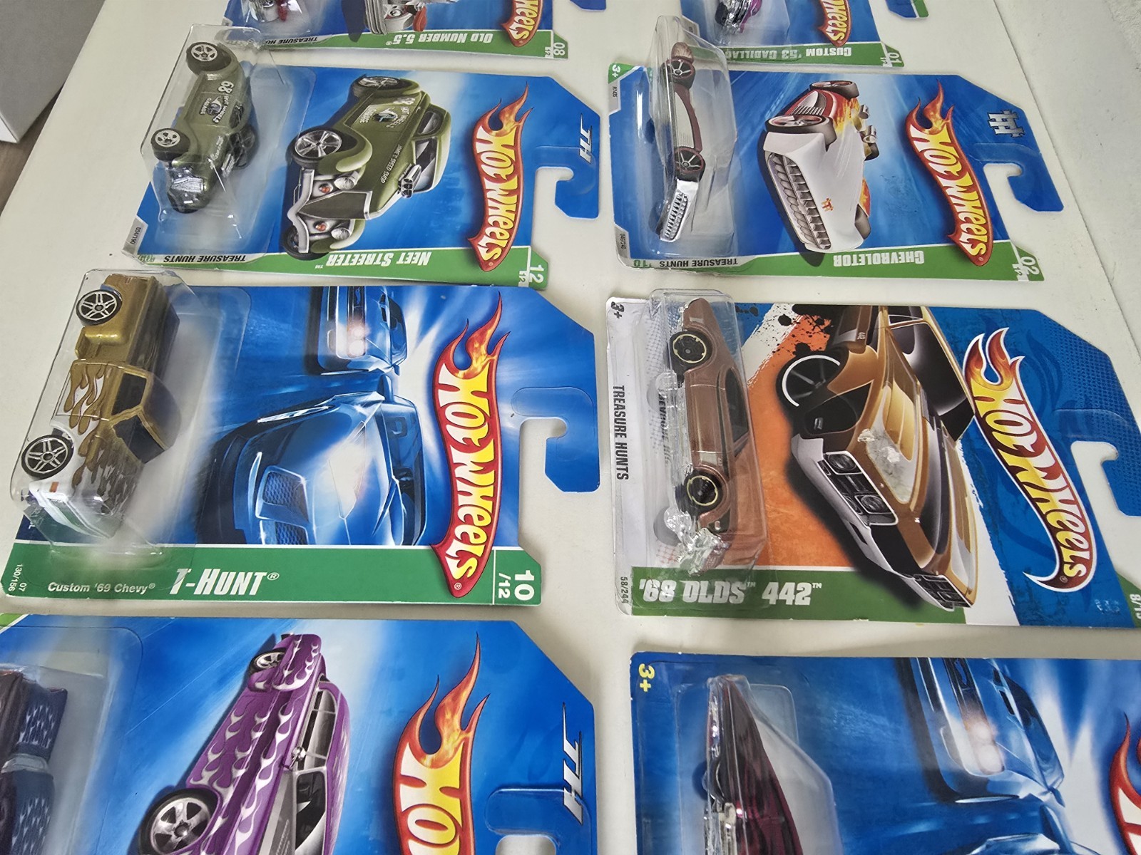 Hot Wheels Treasure Hunt Lot Of 8 SEALED NEW Cadillac Evil Twin Chevy Truck Olds