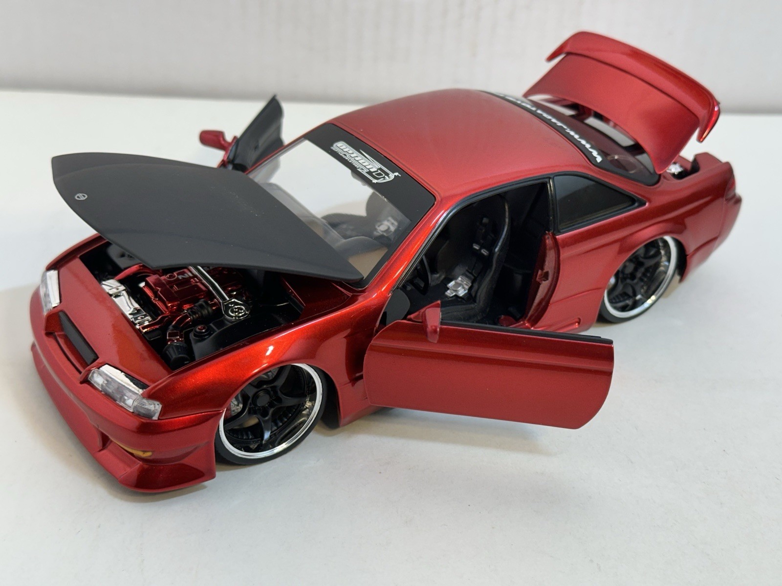 JADA OPTION D 1998 NISSAN 240SX (S-14) RED 1:24 DIECAST MODEL CAR NEW NO BOX