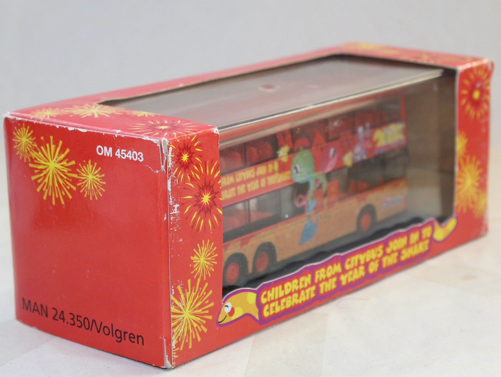 CORGI OOC – OM45403 – MAN / VOLGREN – CITYBUS HONG KONG YEAR OF THE SNAKE 2001