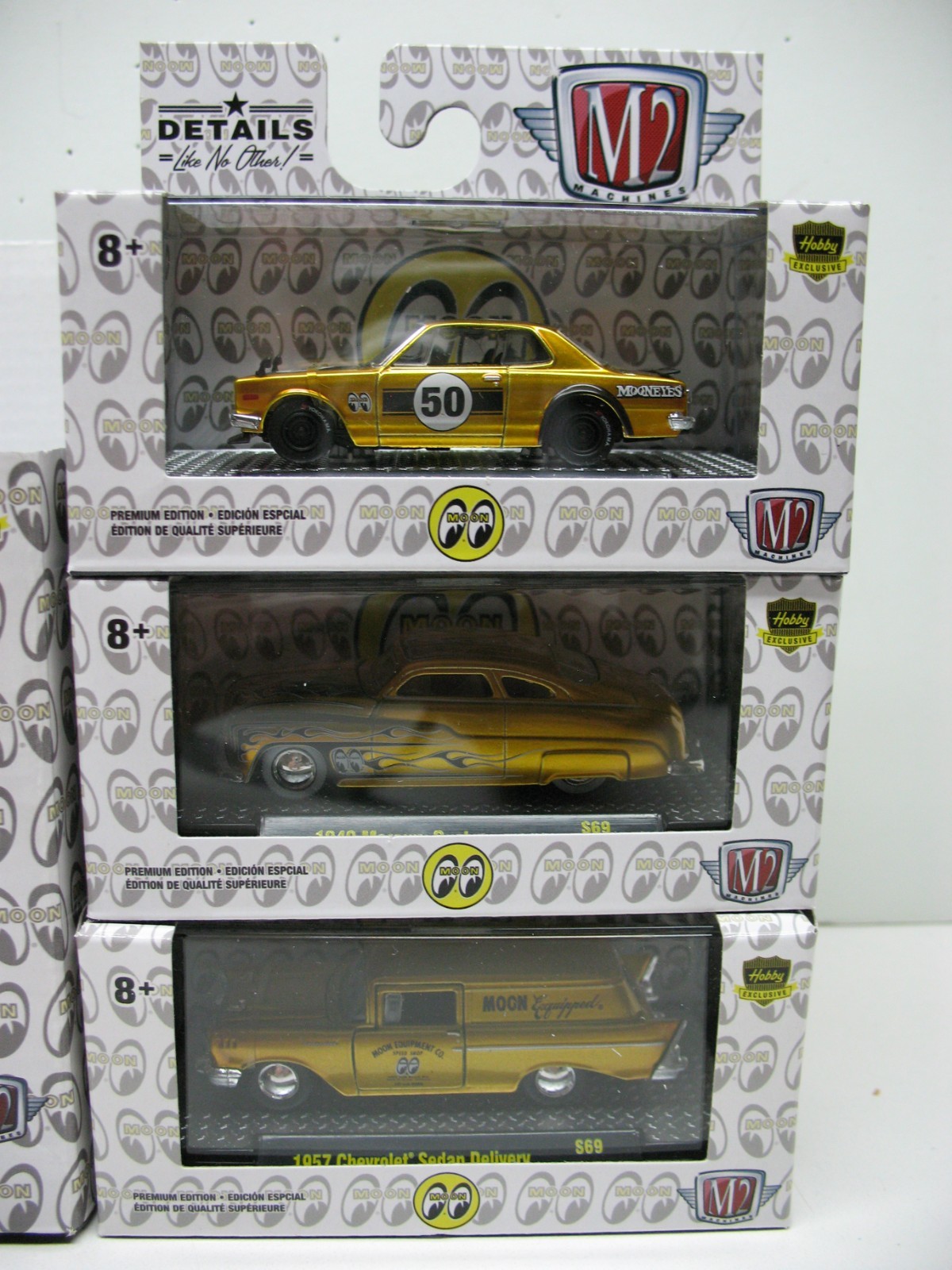 M2 Machines S69 Mooneyes Liquid Gold Set of 6 # Set Of 3,680 Hobby Exclusive NEW