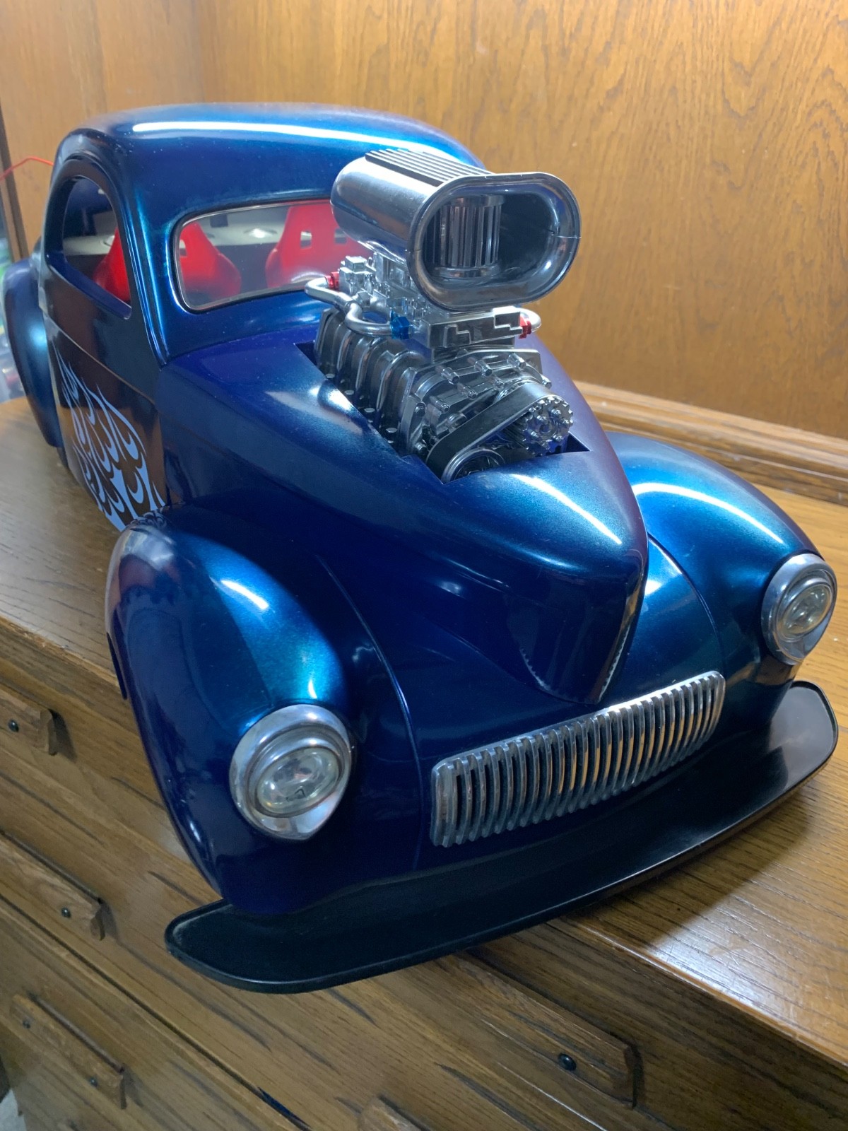 1941 Willys Coupe 1/6 R/C Fast Lane Eztec Scientific Toys (New Battery) Blue