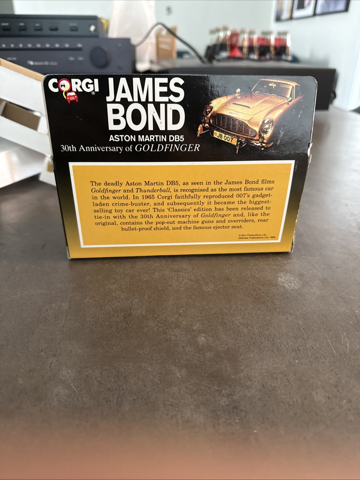 Corgi James Bond Aston Martin Goldfinger 30th Ann. Die-Cast Model – New in Box