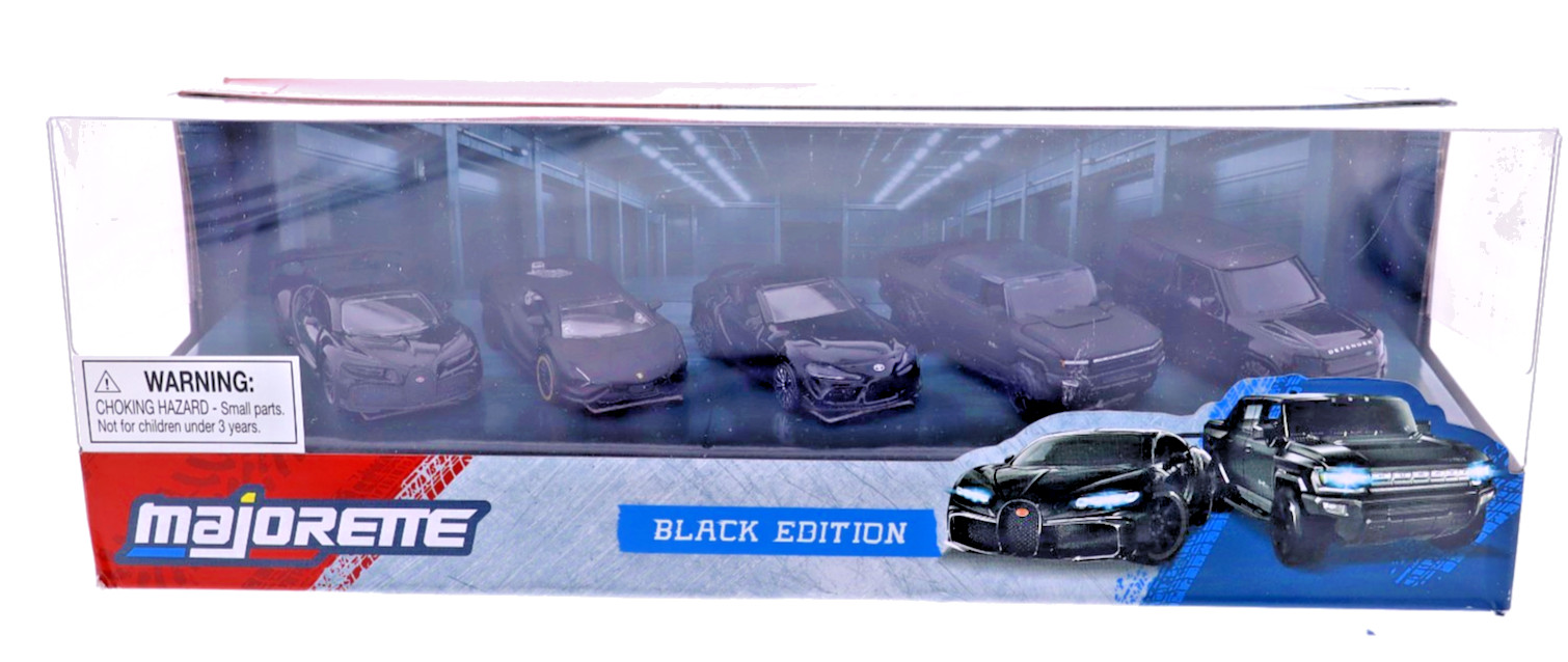 Majorette Die-Cast Car Collection Sets (Black Edition, Castheads,Porsche)