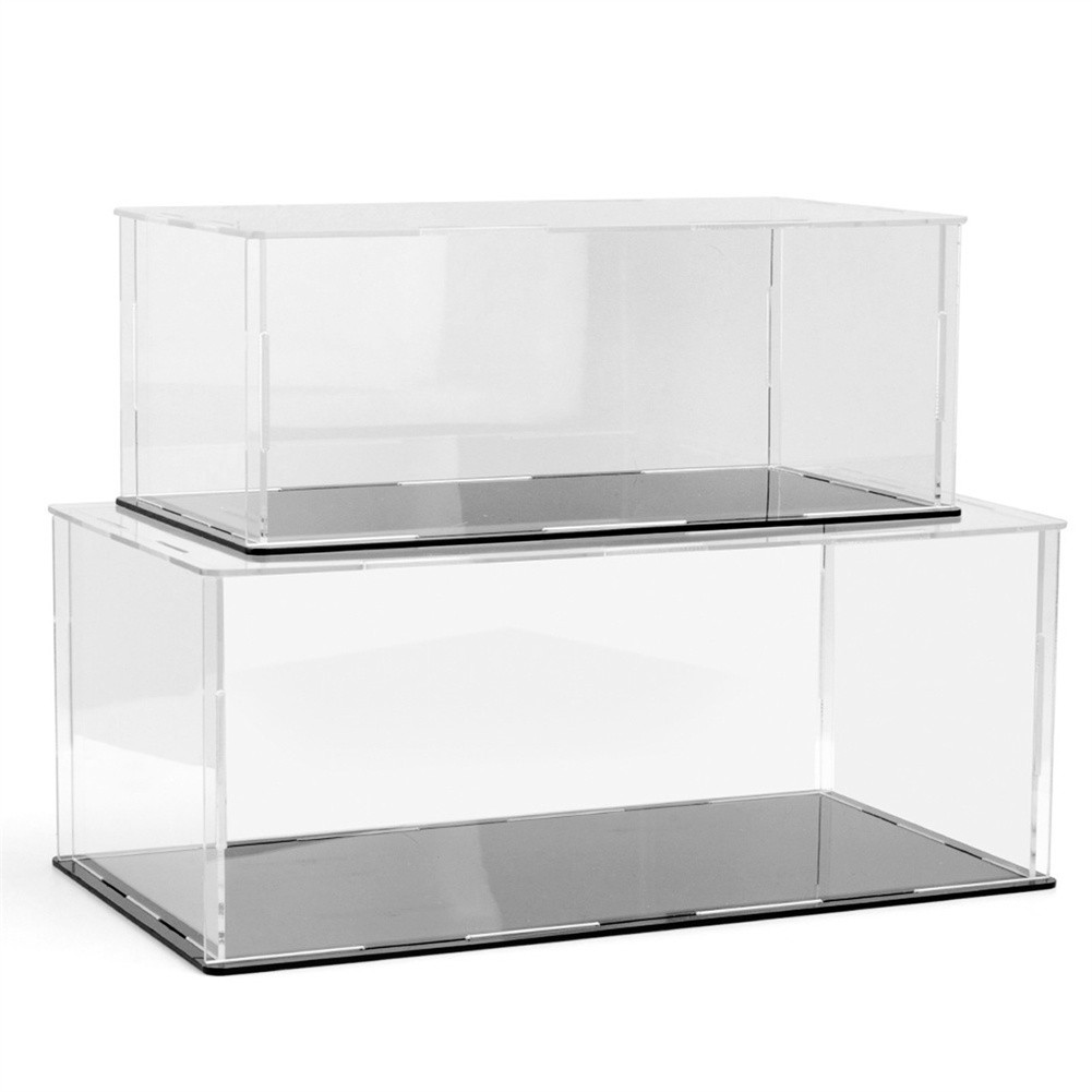 1-5X Display Case Clear Acrylic Dustproof Box for 1:24 Scale Collectibles Model