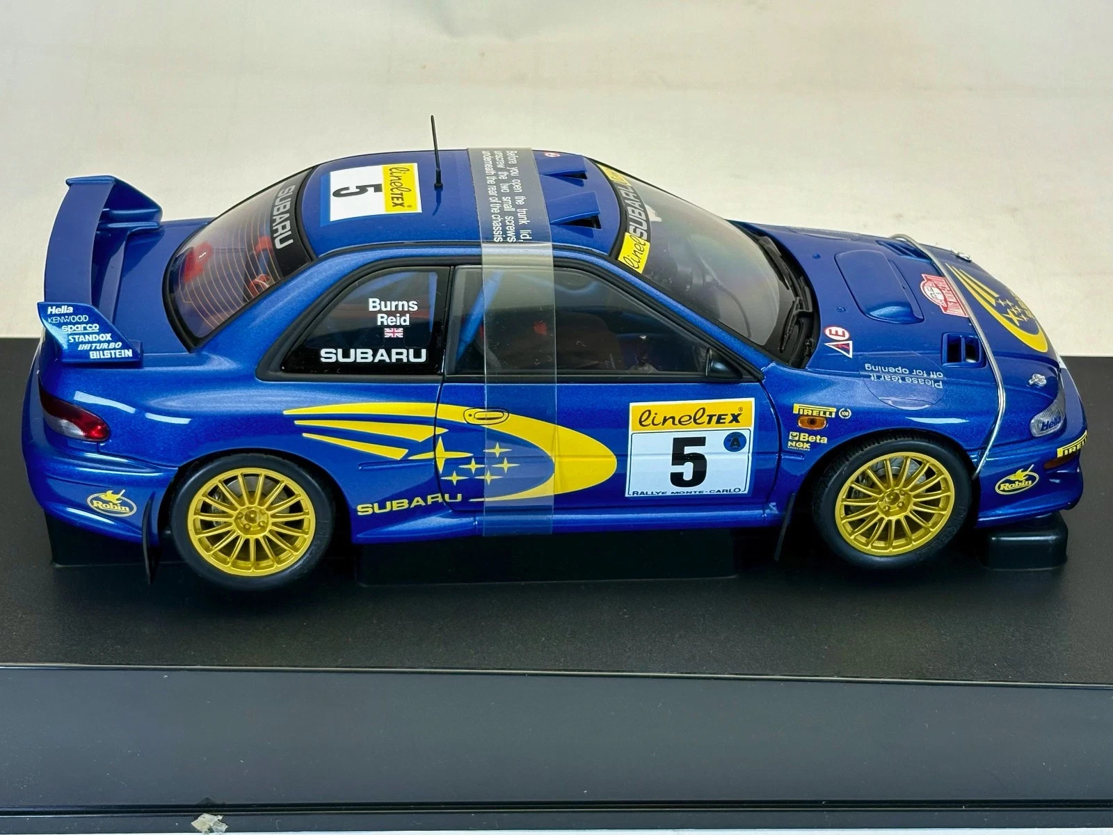 AUTOart 1:18 Subaru Impreza WRC #5 Burns, 1999 Rallye Monte Carlo, #89992, NEW