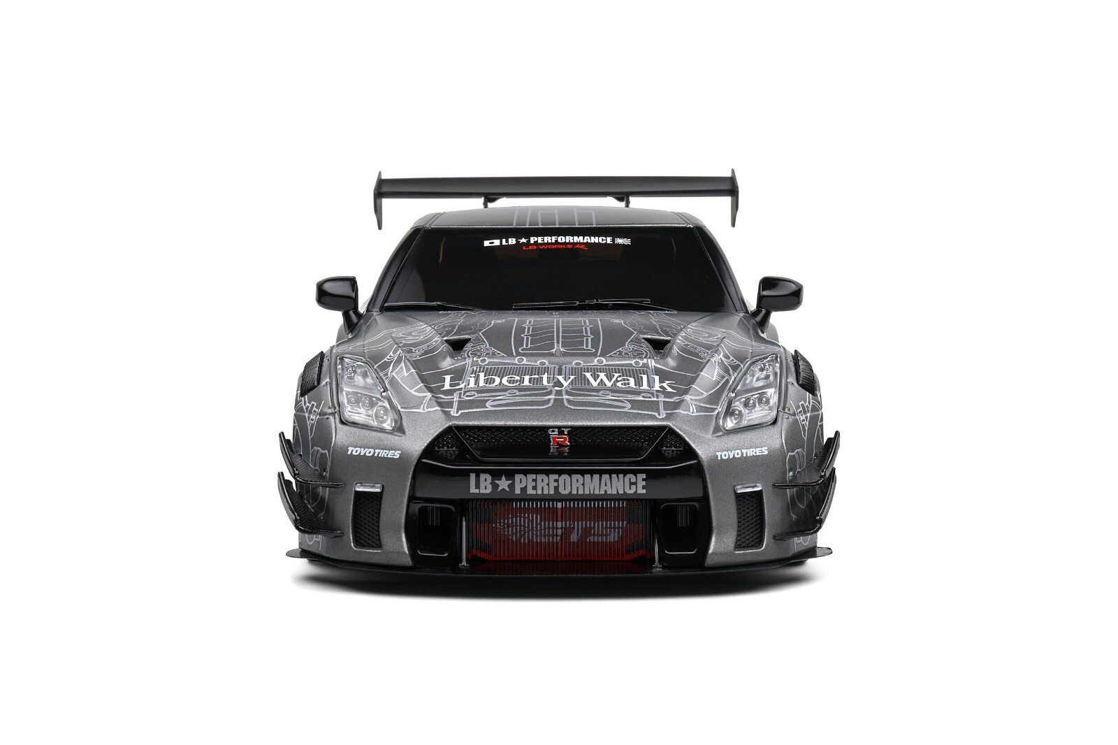 2020 Nissan GT-R (R35) W/ Liberty Walk Body Kit 2.0 (S1805810) 1/18 Scale Solido