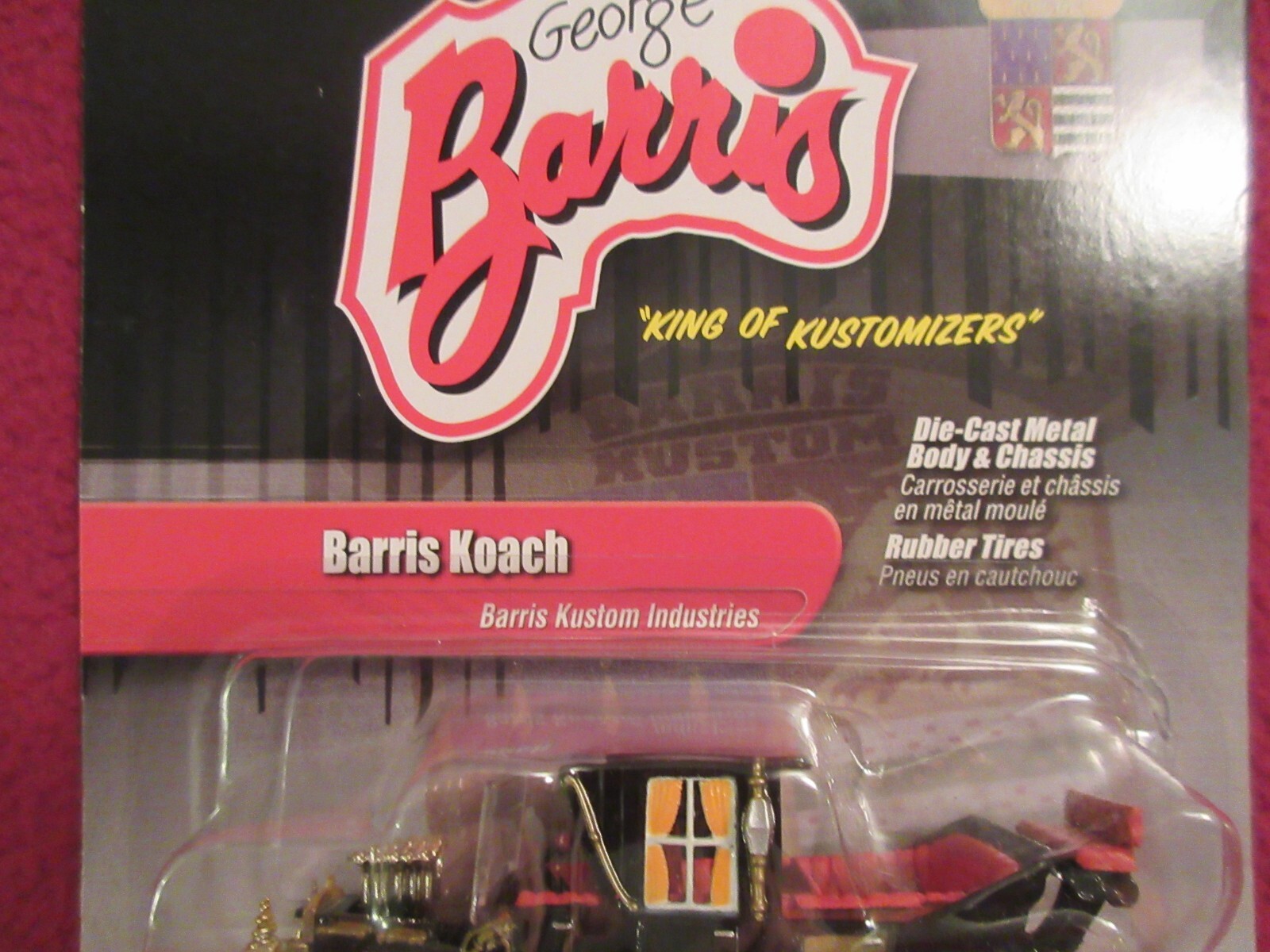 GEORGE BARRIS JOHNNY LIGHTNING ” BARRIS KOACH ” MINT ON CARD FACTORY SEALED