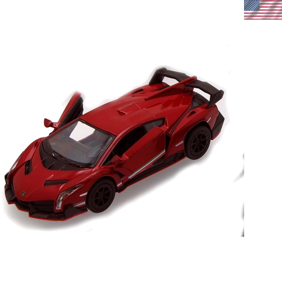 Interactive Lamborghini Veneno Miniature Model Car 1:36 Scale – Pullback Action