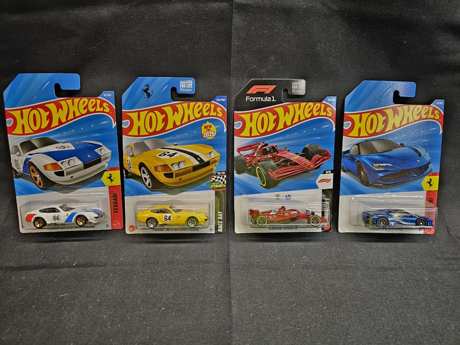 Lot 13 2026 Hot Wheel Ferrari 5 pack + F40, GTB4, 12CILINDRI, DINO, SF90, F1