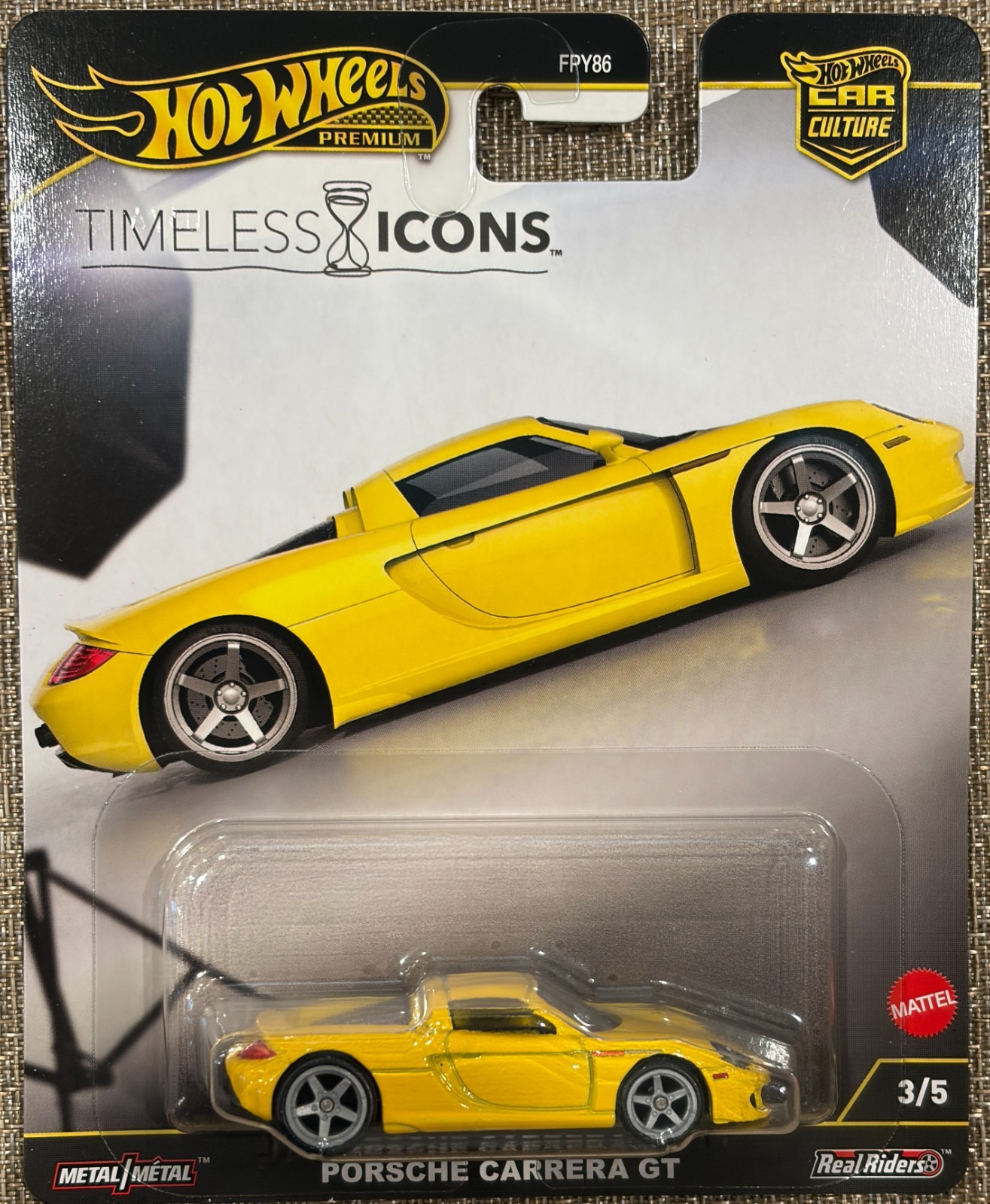 Hot Wheels Premium Car Culture Timeless Icons Porsche Carrera GT, Free Shipping