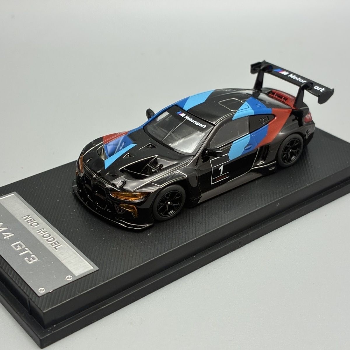 1/64 NEO BMW M4 GT3 Painted No.1 Diecast Model Car.