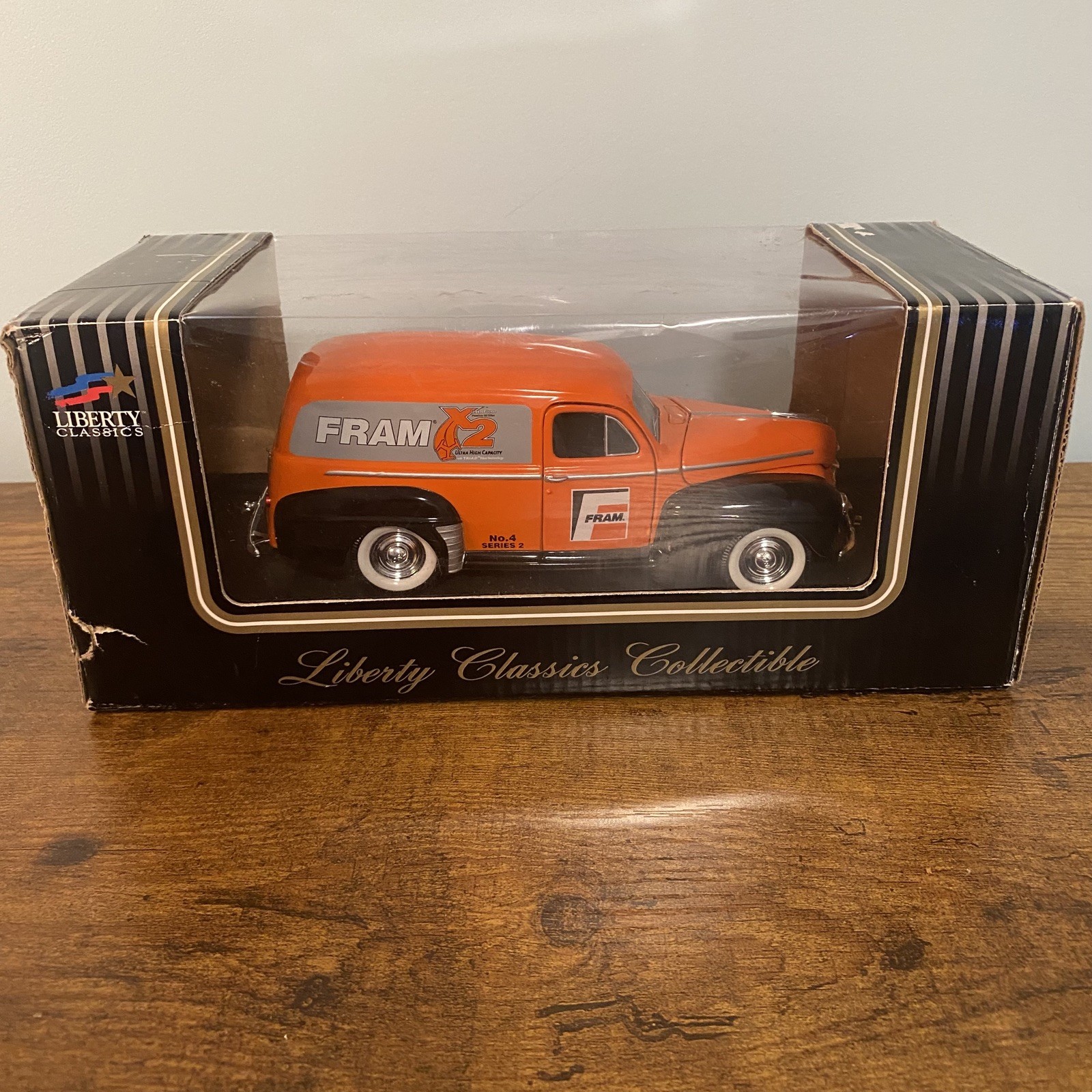 BRAND NEW Vintage Liberty Classics Collectible 1947 Ford Fram Bank and Key