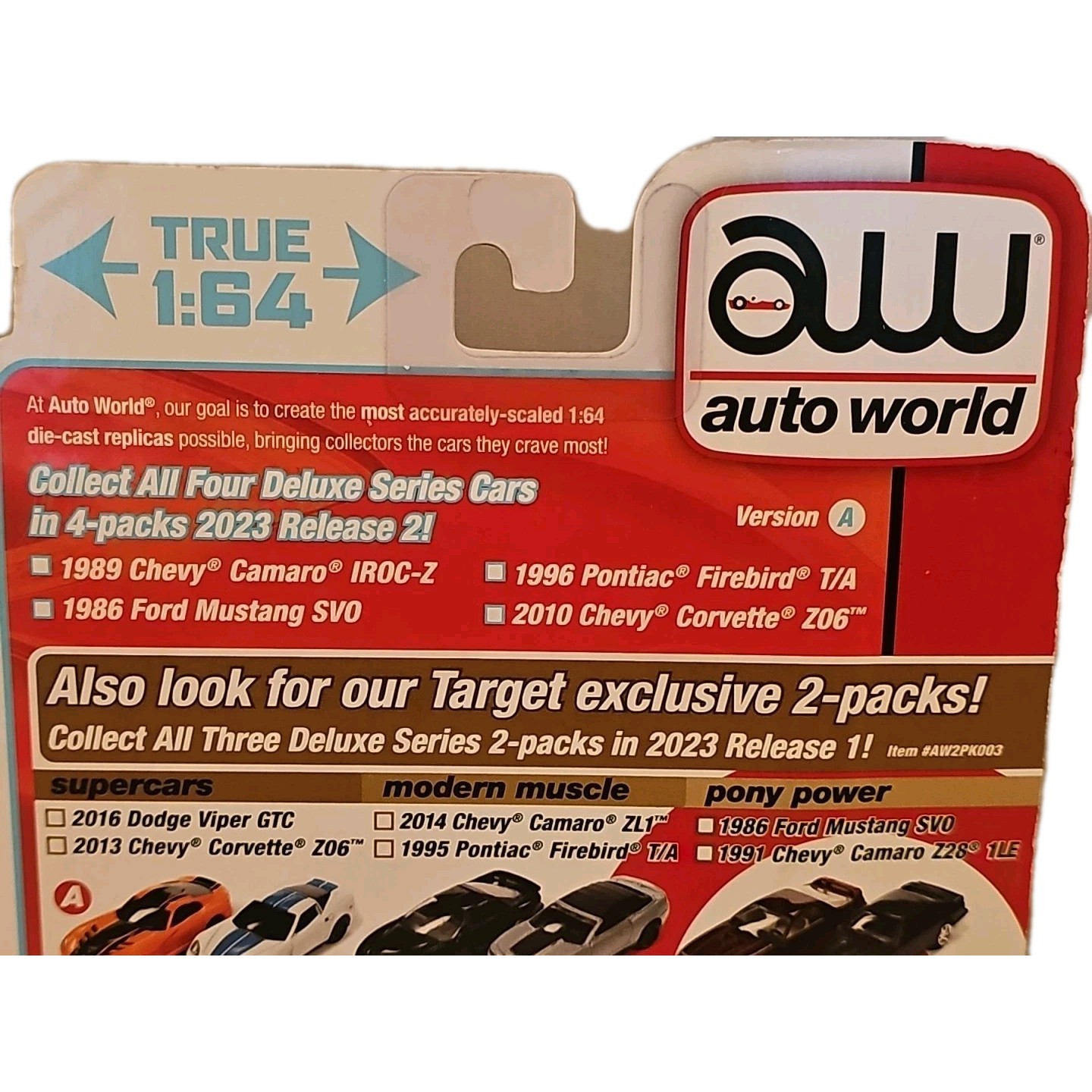 2023 Auto World Deluxe Series R2 Version A Target Exclusive 4-Pack Die-Cast Set