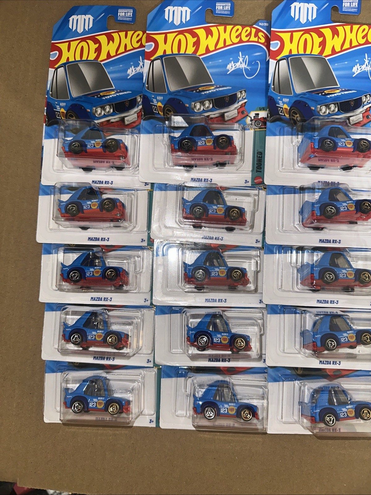 2026 Hot Wheels Mazda Rx-3 Toned Blue, Black, Tooned Too’nd, Chevy 27 Cars