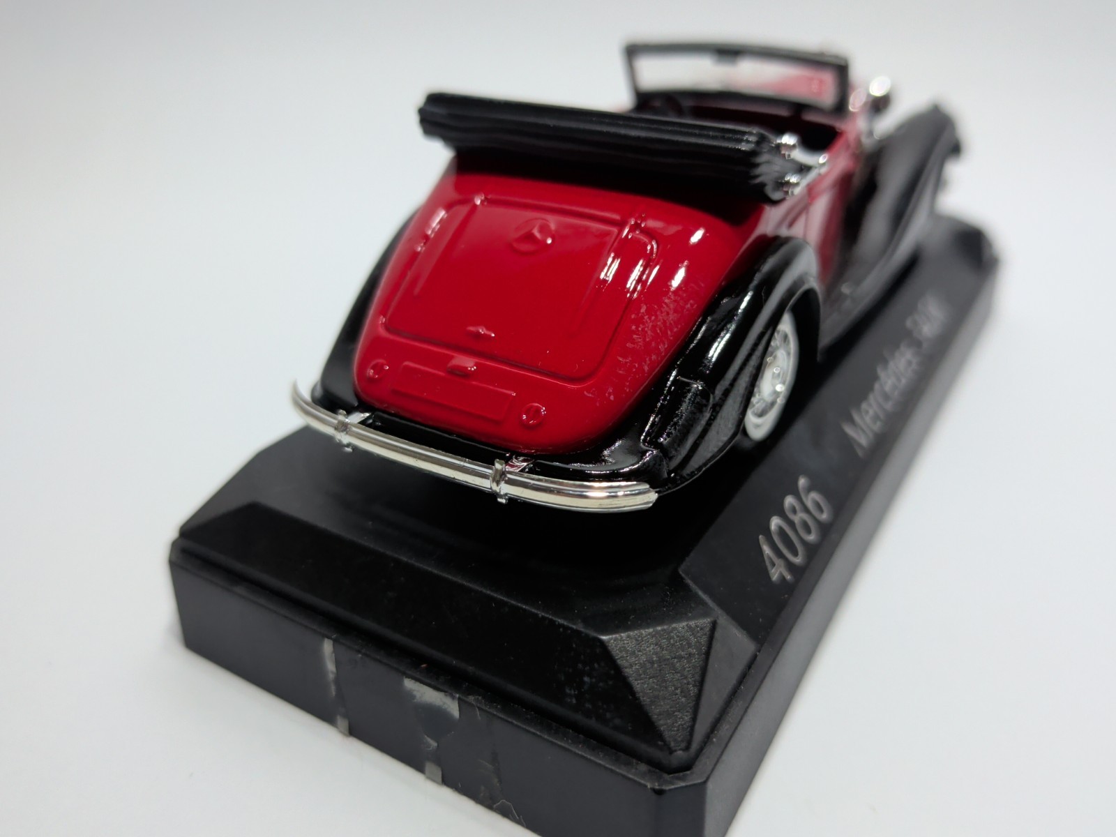 ✨VINTAGE✨ Solido Mercedes 540 K Red 1939 Cabriolet Convertible Red 4086 1/43