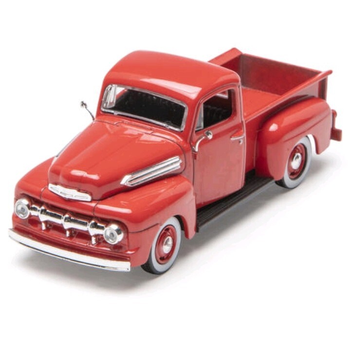 Denver Die-Cast 1:48 Scale 1951 Ford Pick-Up Truck – RED w/Red Rims – New