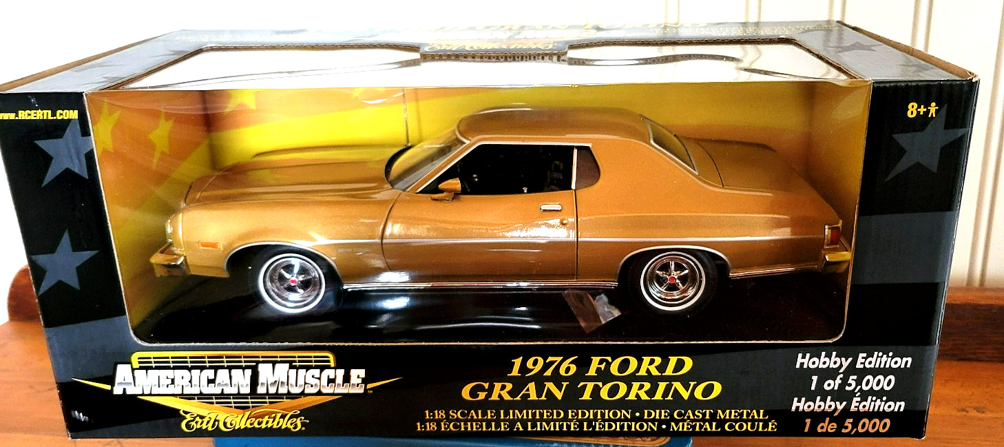 1976 Ford Gran Torino Bronze 1:18 Ertl American Muscle 33199