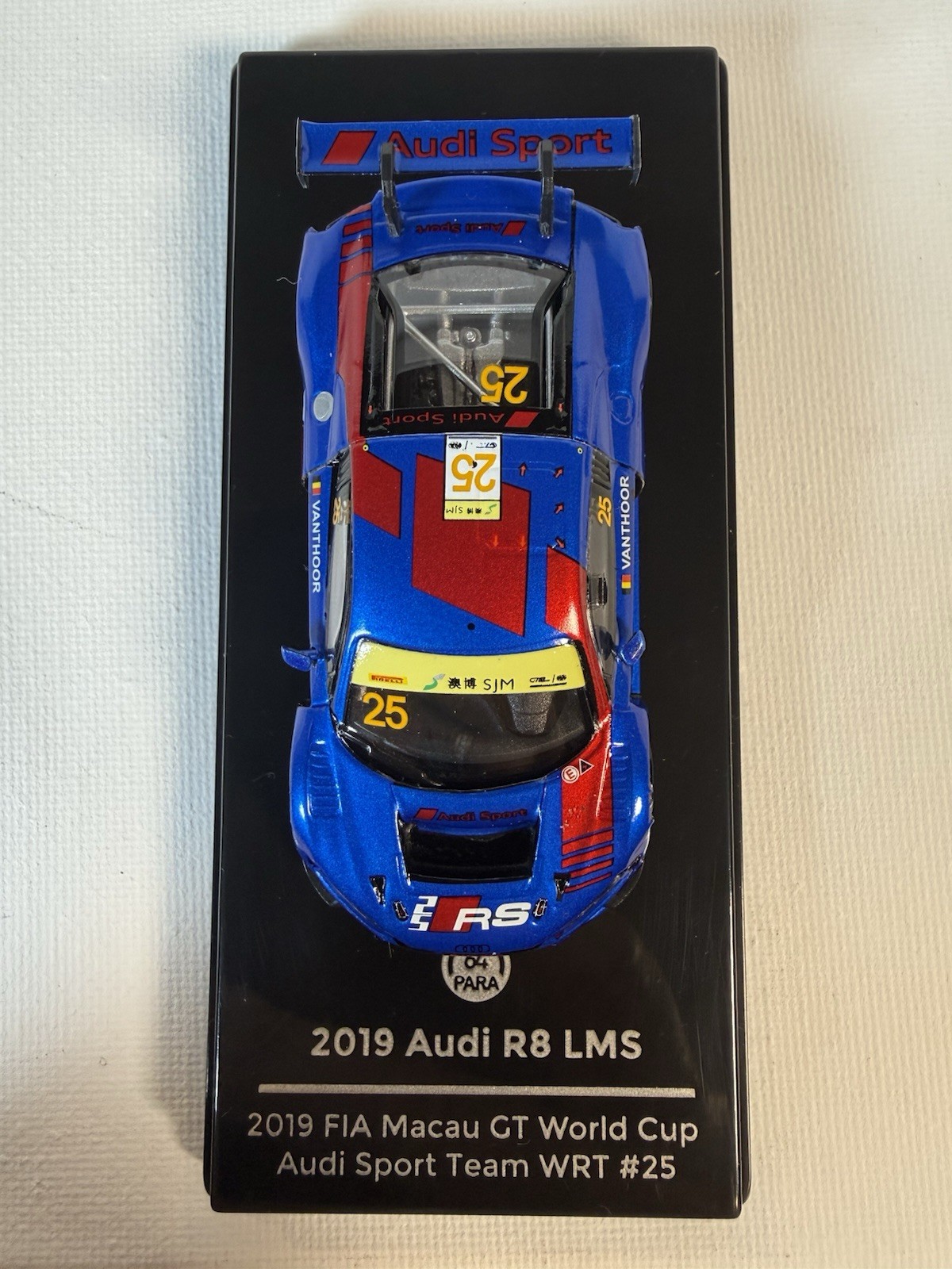 🔥64 Para 1:64 AUDI R8 LMS 2019 FIA Macau GT World Cup Audi Sport Team WRT #25🔥
