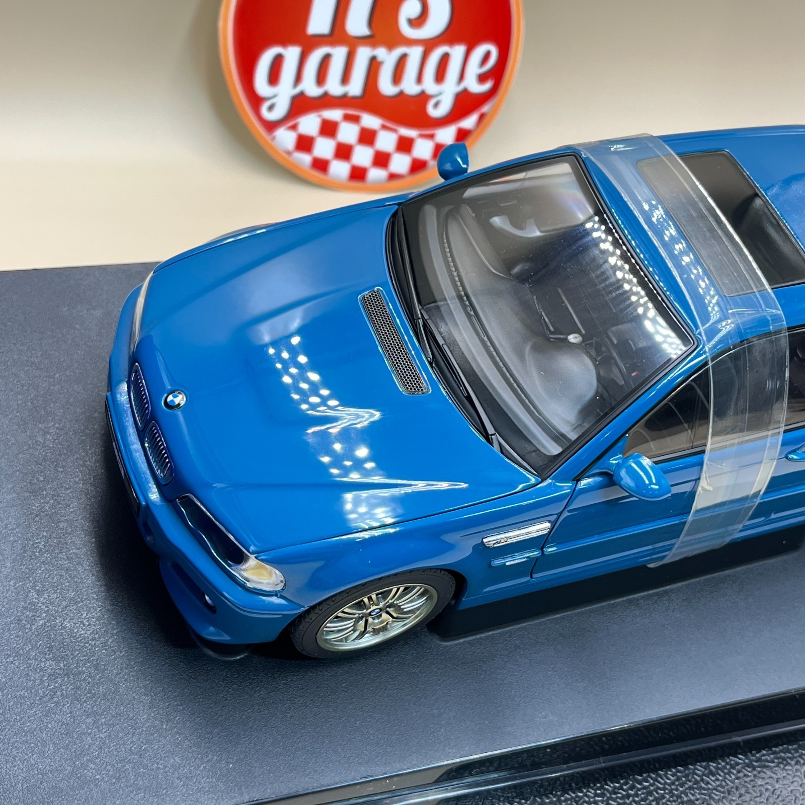 AUTOart 1/18 BMW M3 Coupe 2001 Laguna Seca Blue 70544 old diecast model
