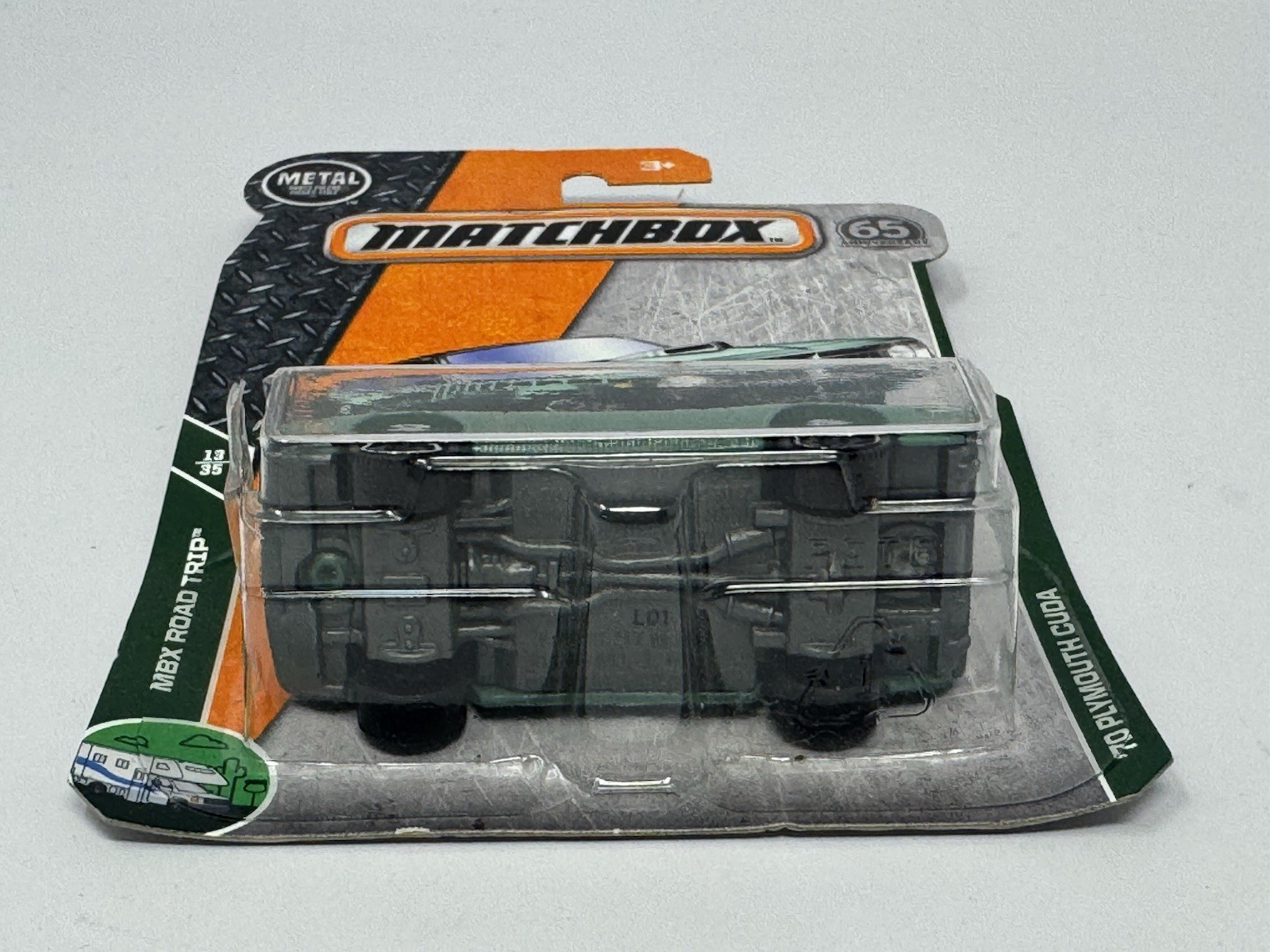 Matchbox MBX Road Trip Green ‘70 Plymouth Cuda #19 A9