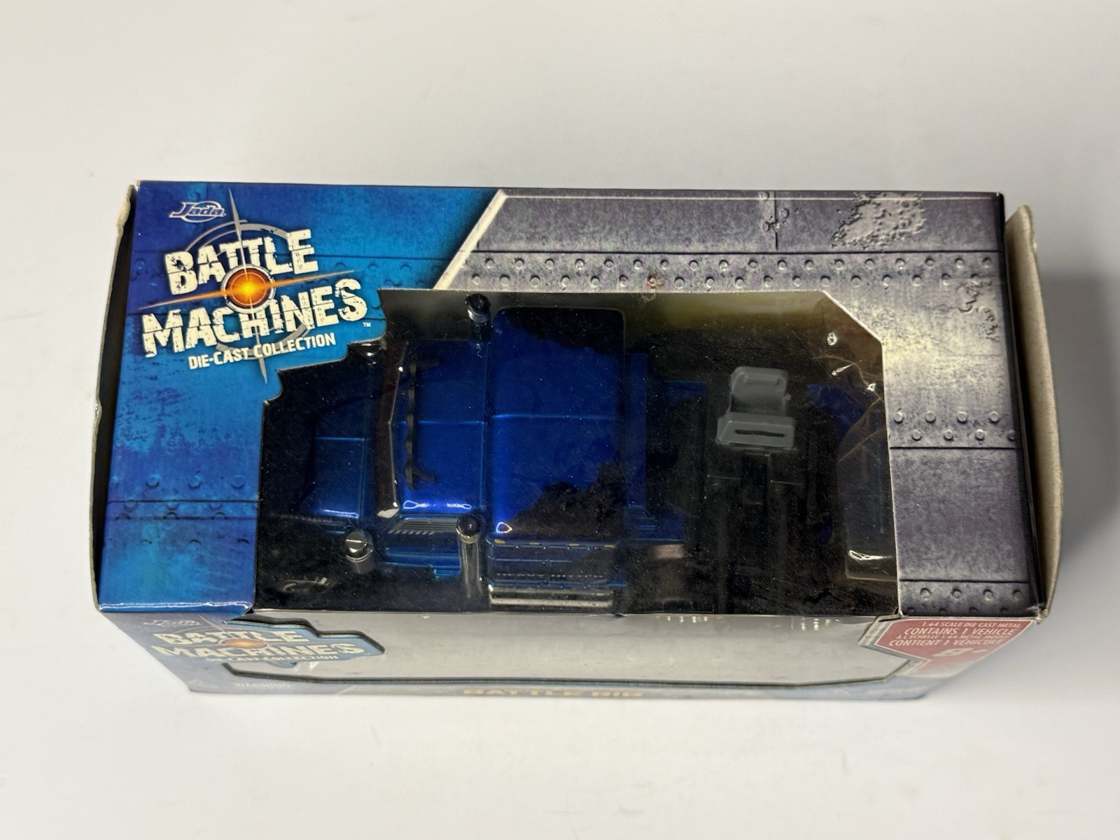 Jada Battle Machines Battle Rig Heavy Hitter Blue And Truck 1:64 2009 MIB
