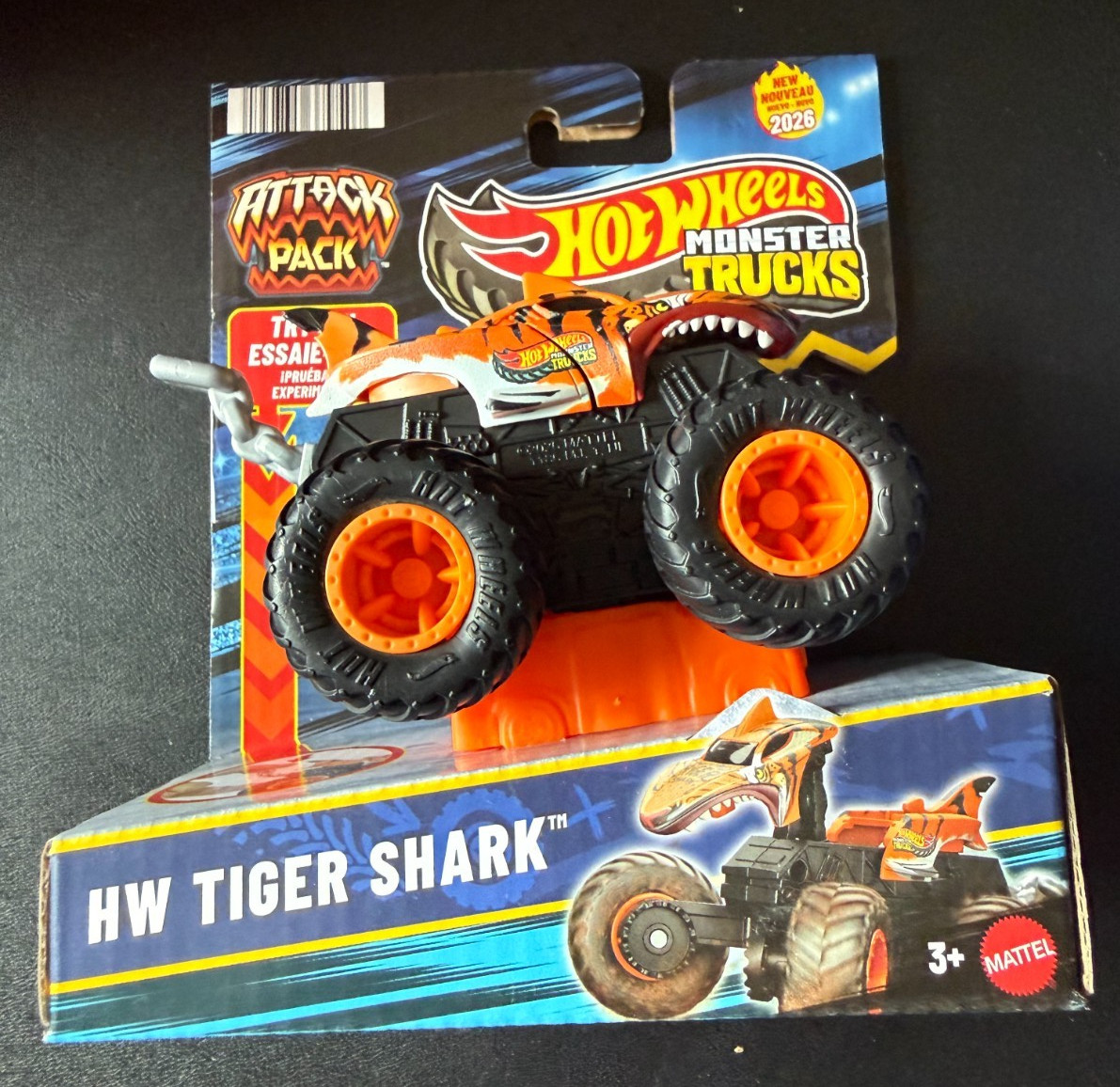 Hot Wheels Monster Trucks Attack Pack HW Tiger Shark